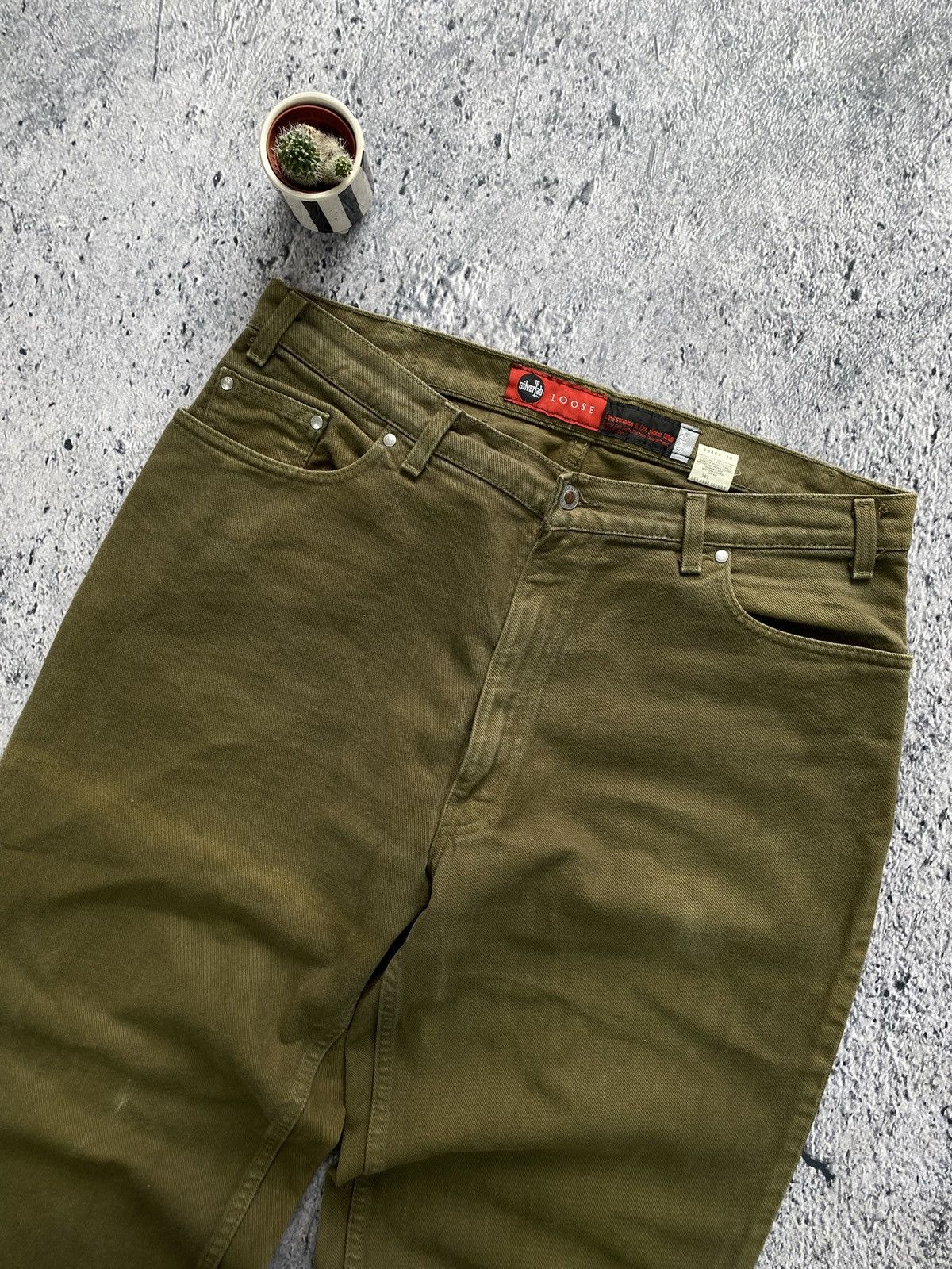 Levi's × Vintage Vintage Levi’s Silver tab Streetwear Pants denim baggy Size US 38 / EU 54 - 11 Thumbnail