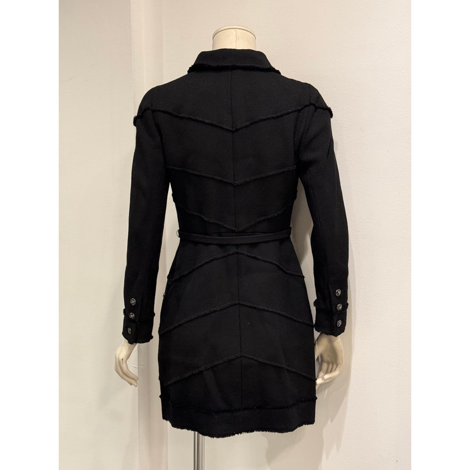 Chanel A/W2007 Chanel structured wool belted coat Size M / US 6-8 / IT 42-44 - 3 Thumbnail