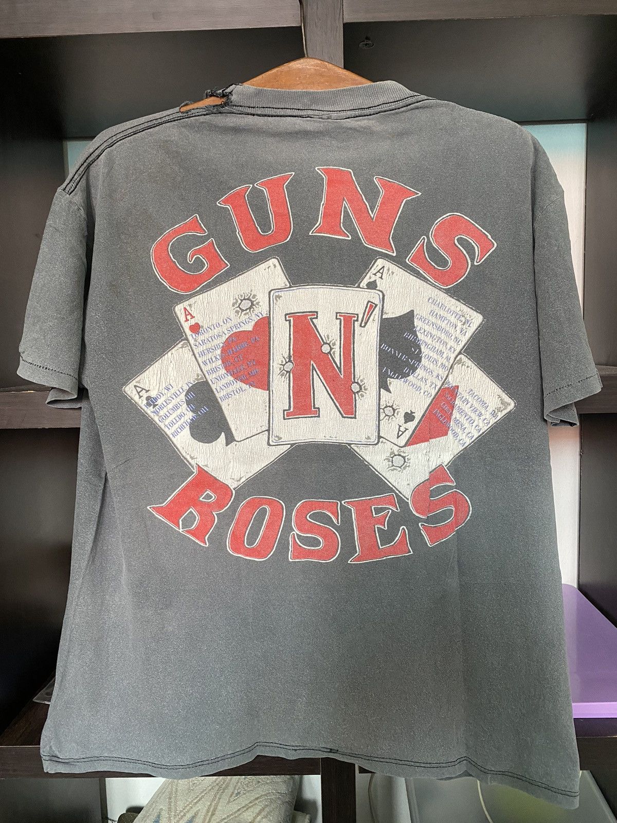 Band Tees DISTRESSED GUNS N ROSES BAND TSHIRT 1991 Size US M / EU 48-50 / 2 - 2 Thumbnail