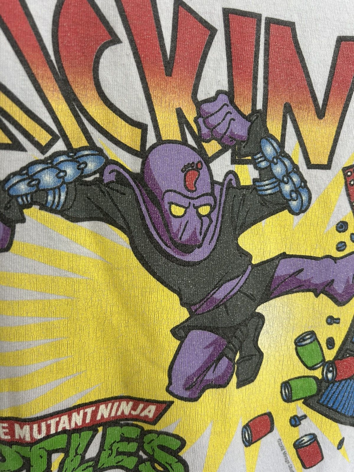 Vintage Vintage TMNT Kickin’ It Foot Clan Graphic Tee Ninja Turtles Size US XXL / EU 58 / 5 - 3 Thumbnail