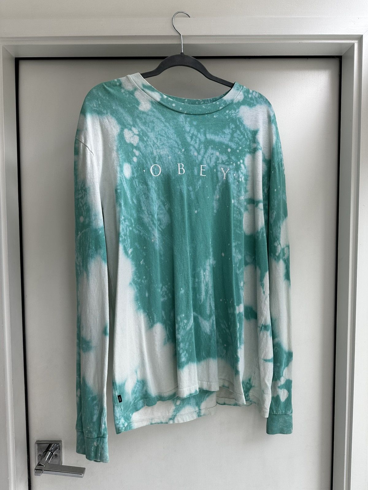 Obey Obey Teal Tie-dye Long Sleeve Size US L / EU 52-54 / 3 - 1 Thumbnail