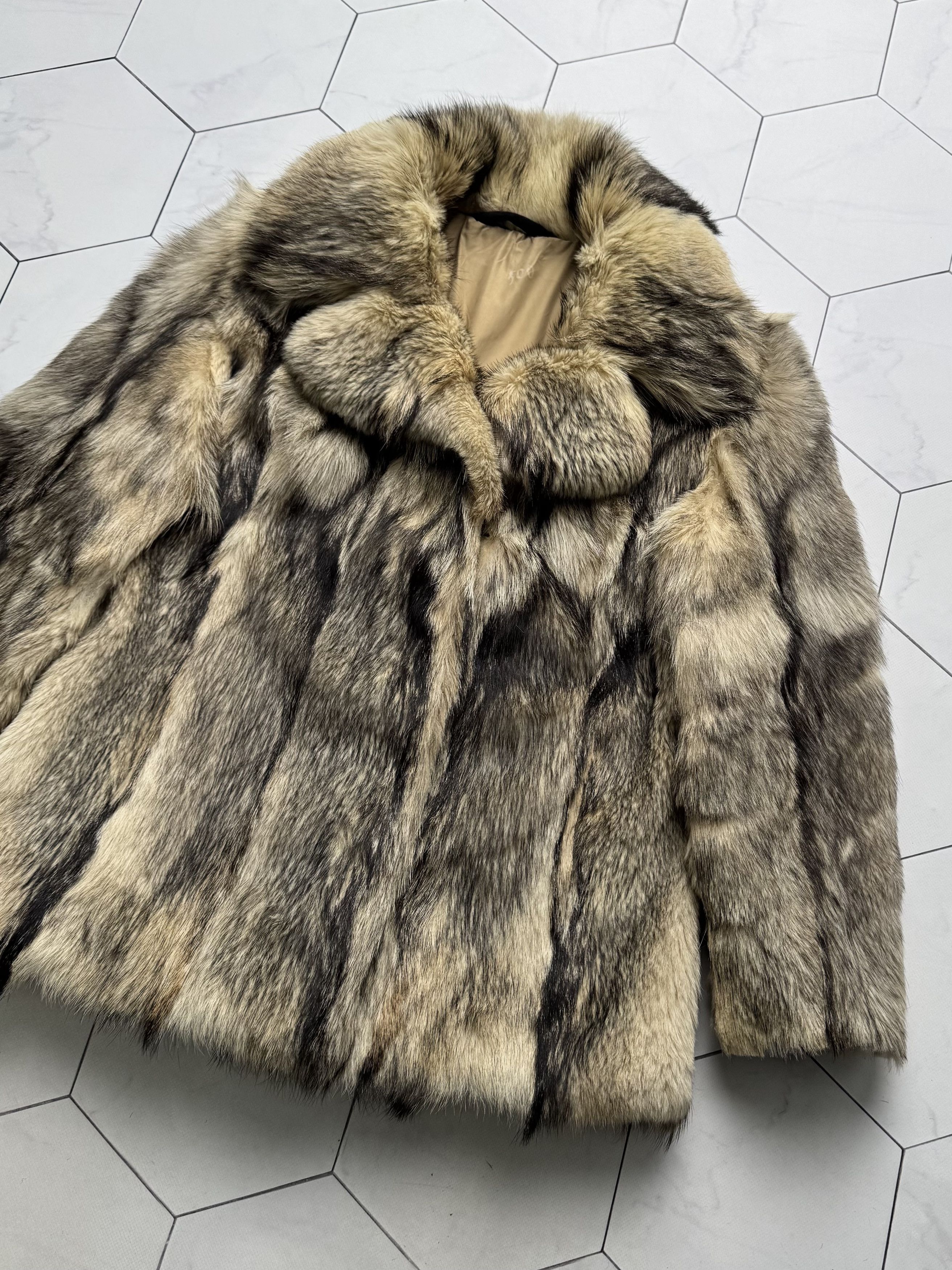 Vintage Vintage Real Fur Jacket (B250)D15E2 Size L / US 10 / IT 46 - 7 Thumbnail
