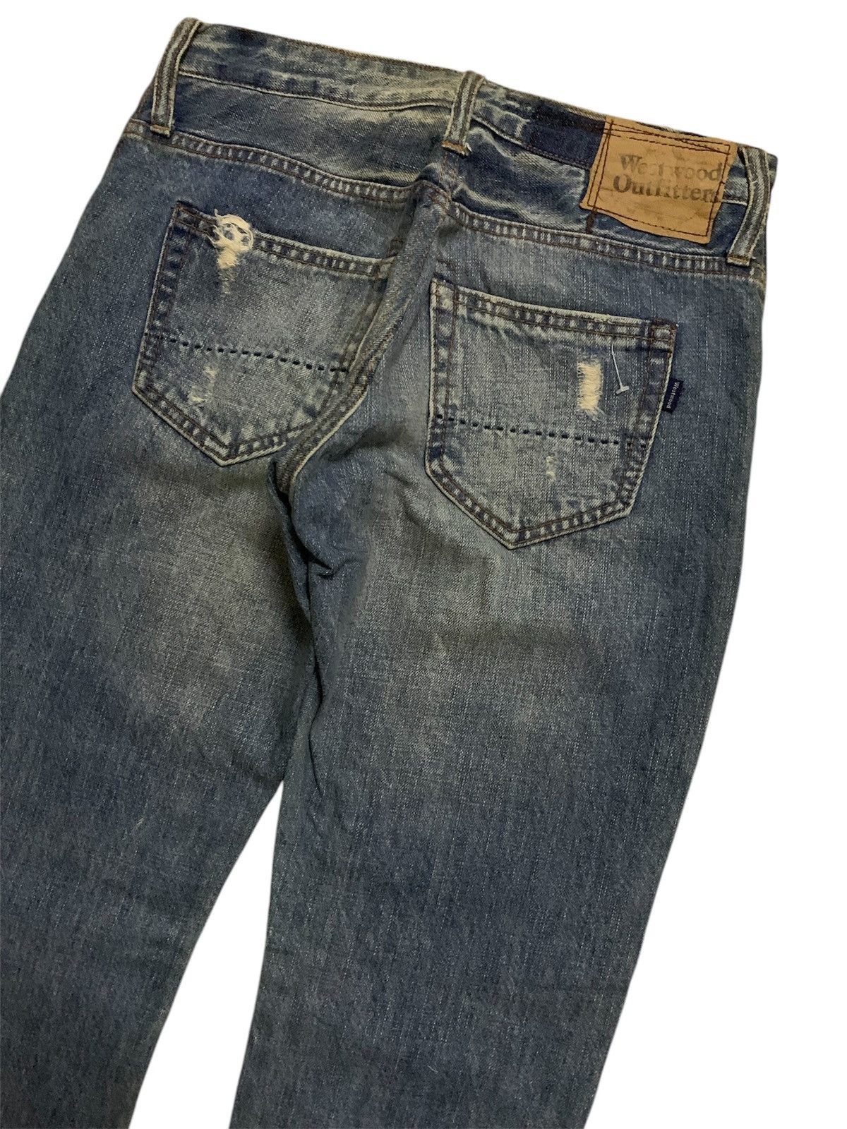 Japanese Brand Vintage Westwood Outfitters Boro Denim Size 29" - 5 Thumbnail