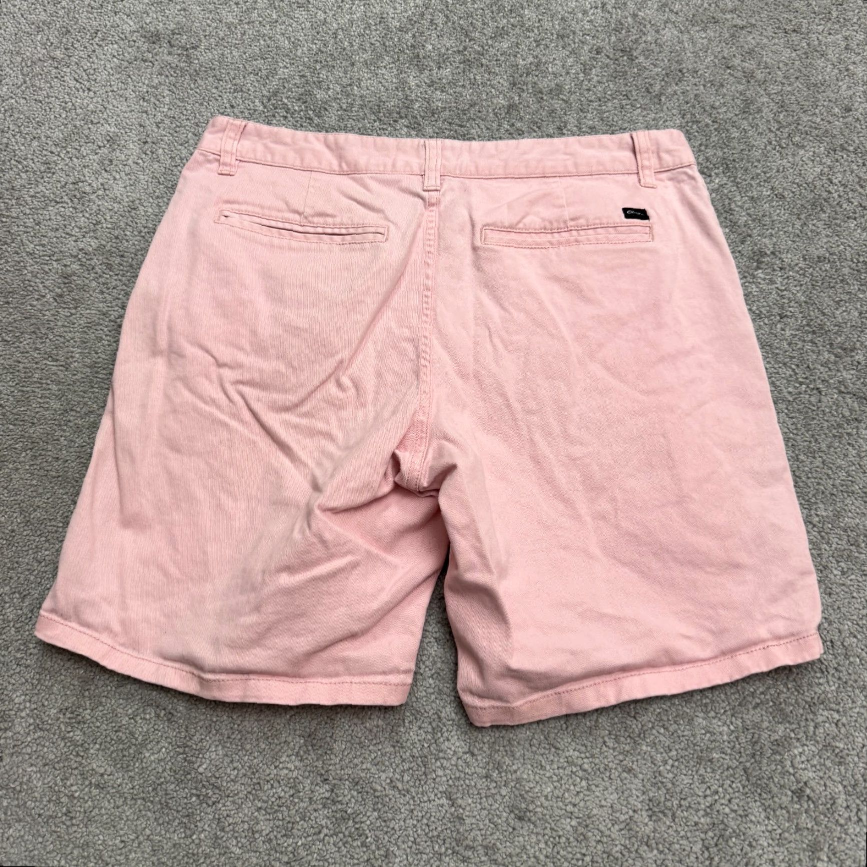 Obey OBEY Chino Shorts Mens 30 Pink Flat Front Cotton Casual Summer Short with Pockets, Regular Rise, 7in Inseam, Preppy Outdoor Style Mens Clothing Size US 30 / EU 46 - 2 Thumbnail