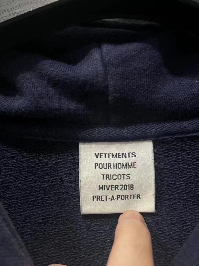 Vetements Vetements France Limited Embroidered Logo Hoodie Sweatshir Size US S / EU 44-46 / 1 - 2 Thumbnail