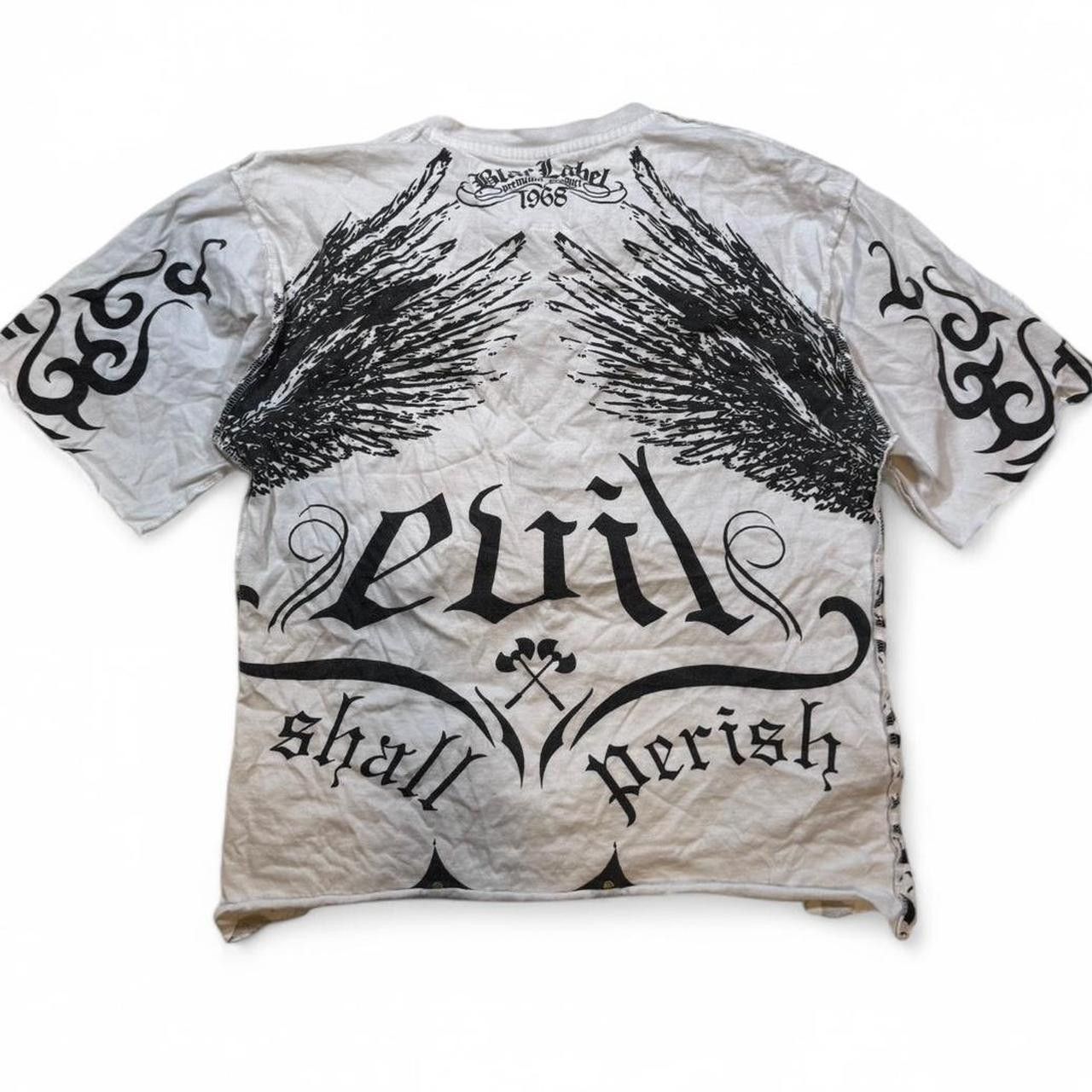Black Label Black Label Men's White and Black T-shirt Size US M / EU 48-50 / 2 - 3 Thumbnail