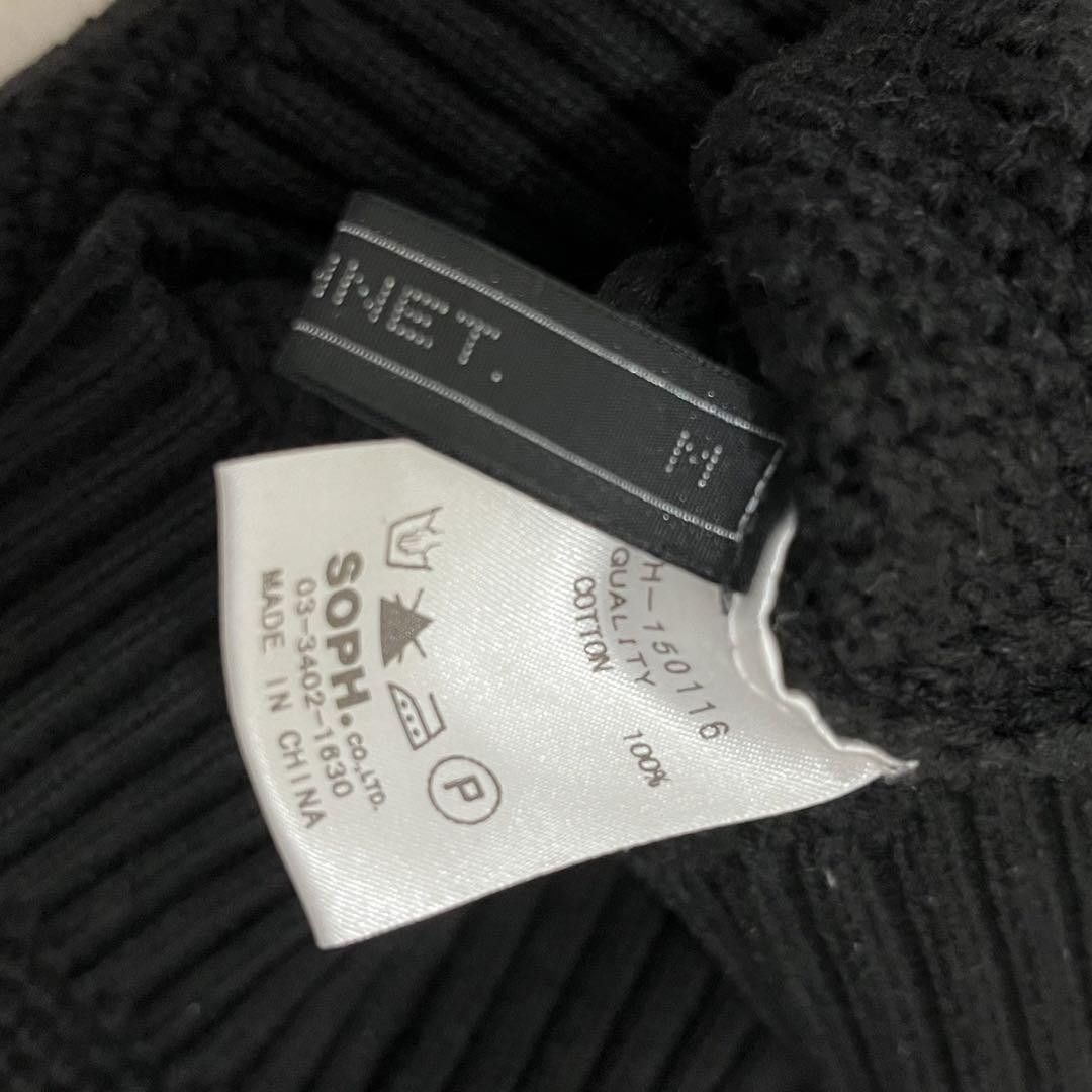 Japanese Brand × Sophnet. SOPHNET. Cotton knit crew neck black M Size US M / EU 48-50 / 2 - 4 Thumbnail