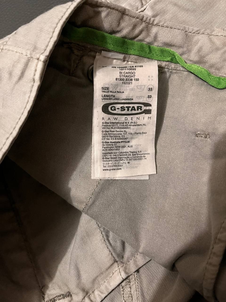 G-Star × If Six Was Nine Vintage G-Star Raw 3301 Tactical Cargo Pants Baggy Size US 33 - 4 Thumbnail