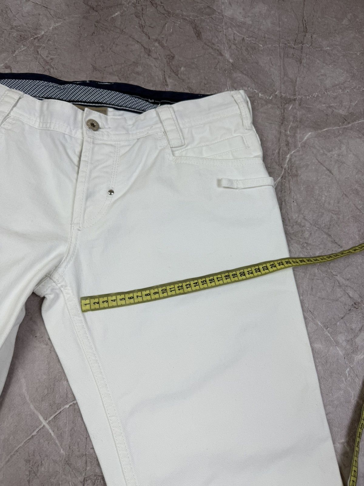Dolce & Gabbana Dolce & Gabbana White Jeans Cinch Back Size US 34 / EU 50 - 21 Thumbnail