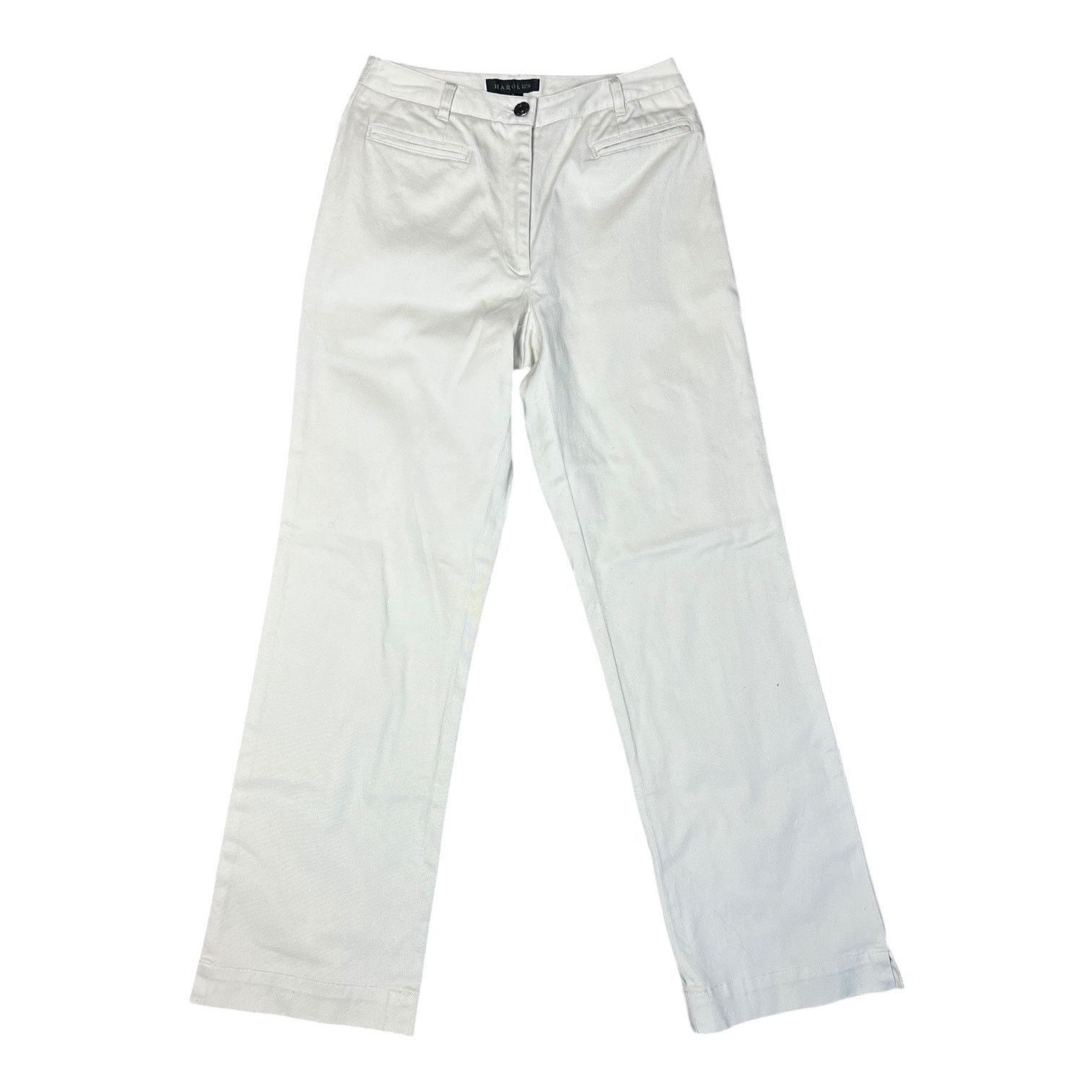 Other Harold’s Women’s White Stretch Pants | Size 0 Size 25" / US 0 / IT 36 - 1 Thumbnail