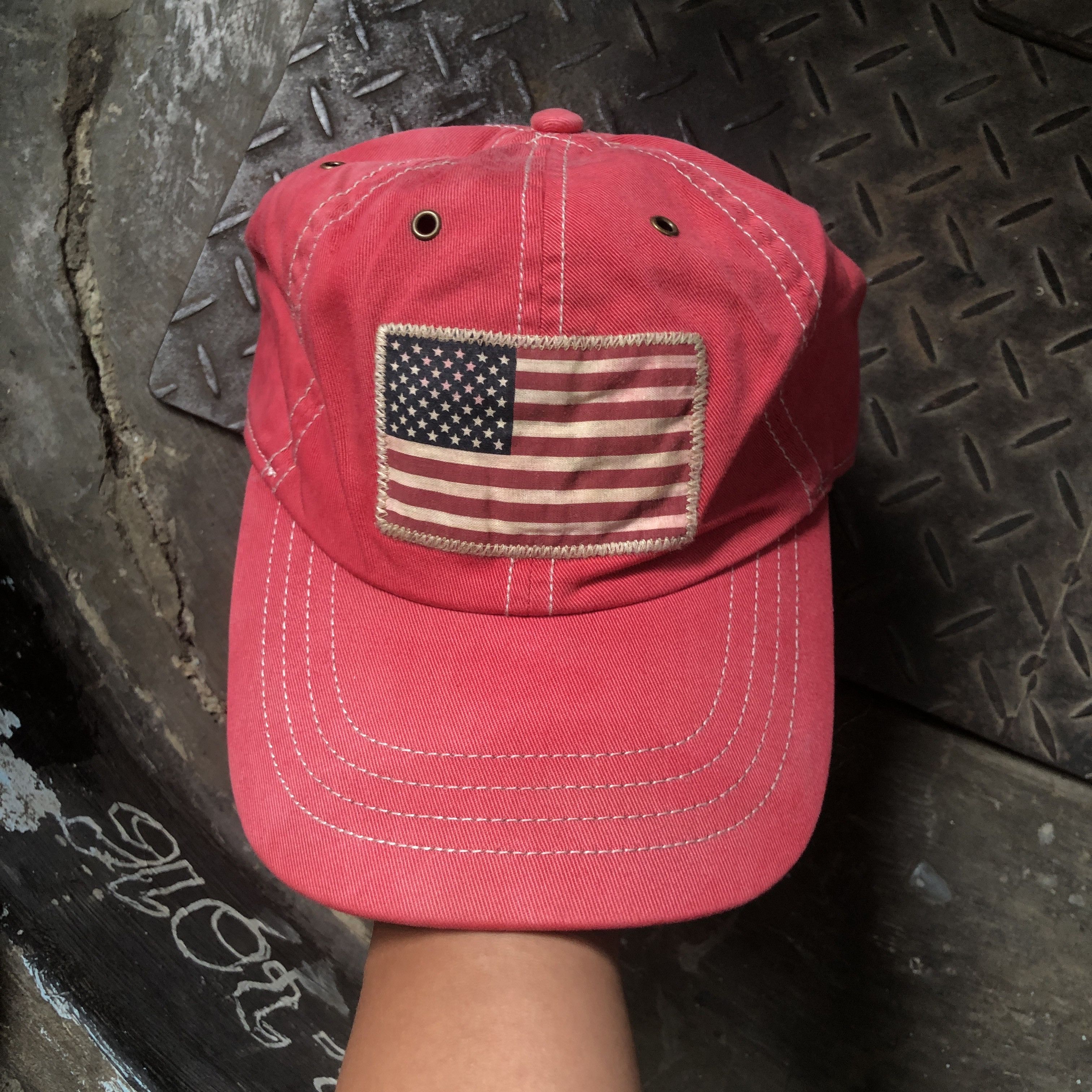 Polo Ralph Lauren Vintage Polo Ralph Lauren USA Flag Sunfading Size ONE SIZE - 1 Thumbnail