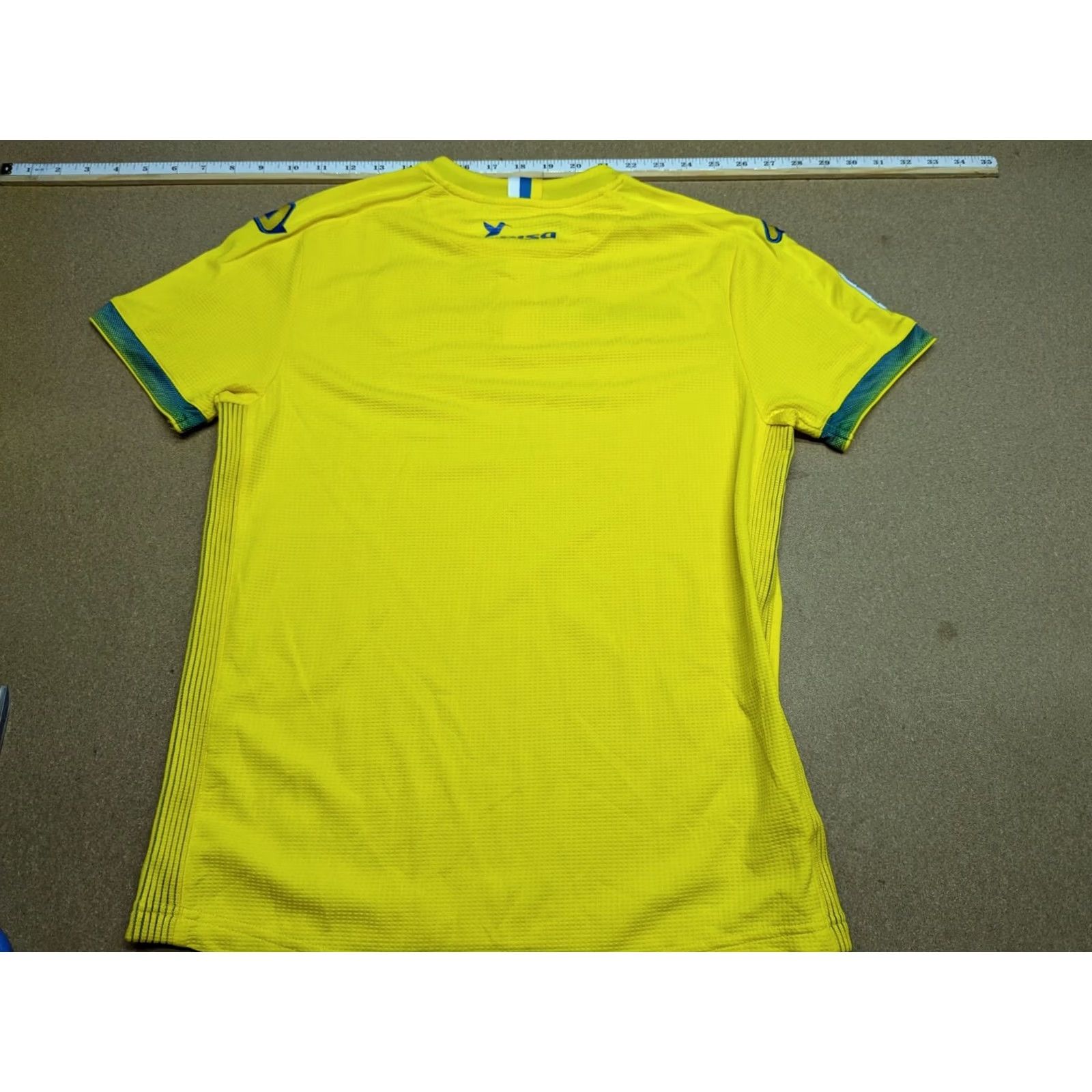 Vintage Acerbis Las Palmas Mens Jersey XS Home Yellow Football Shirt Short Sleeve Pullover Quick Dry 100% Polyester Athletic Sports Top Mens Size US XS / EU 42 / 0 - 2 Thumbnail
