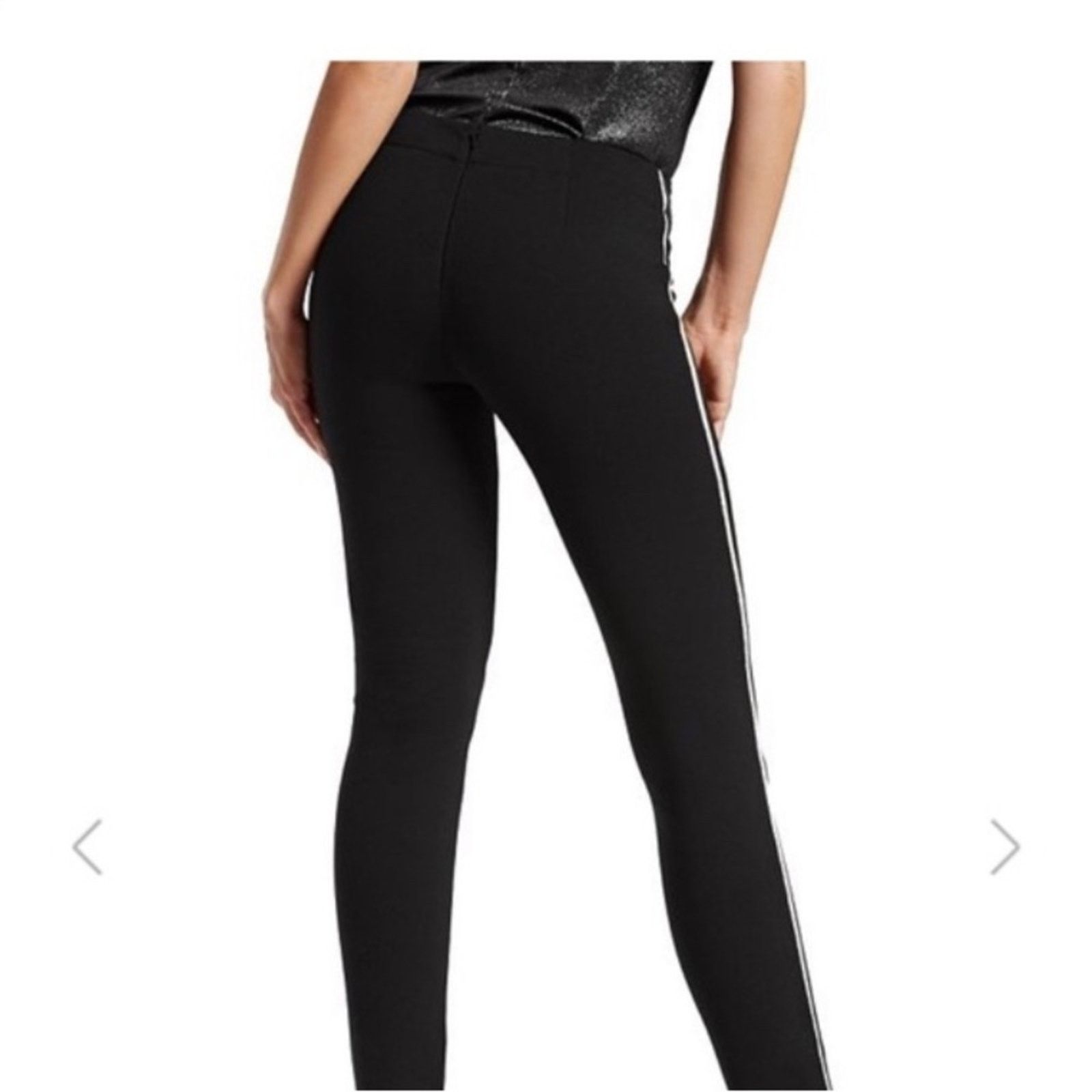 Georges Marciano Marciano Fiera Coy Black with Gold Piping Size 4 Size 27" / US 4 / IT 40 - 3 Thumbnail