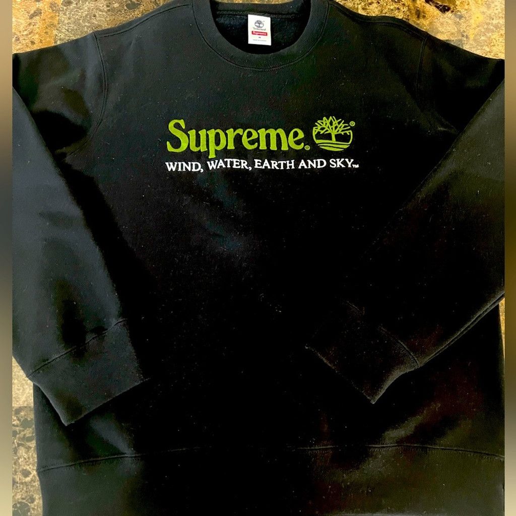 Supreme SUPREME+TIMBERLAND BLACK CREWNECK SWEATSHIRT AND SIZE M NWOT Size US M / EU 48-50 / 2 - 8 Thumbnail
