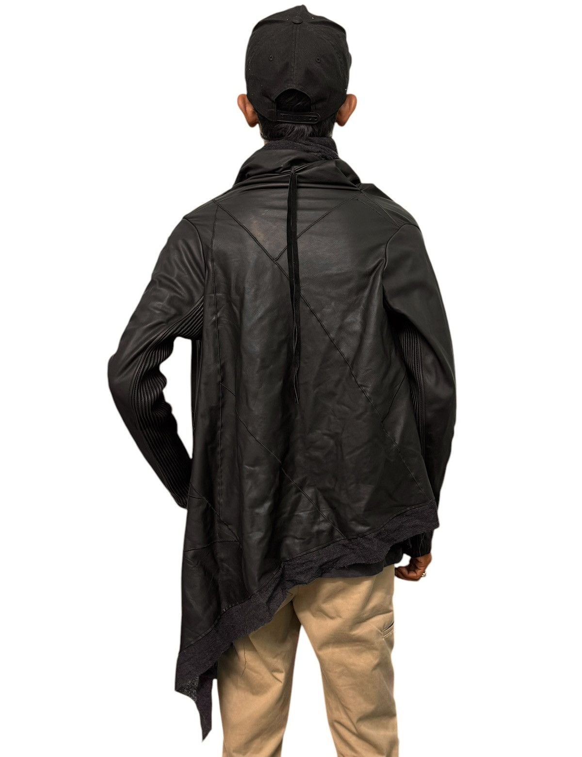If Six Was Nine Avant Garde Obelisk Leather Jacket Size US XS / EU 42 / 0 - 5 Thumbnail