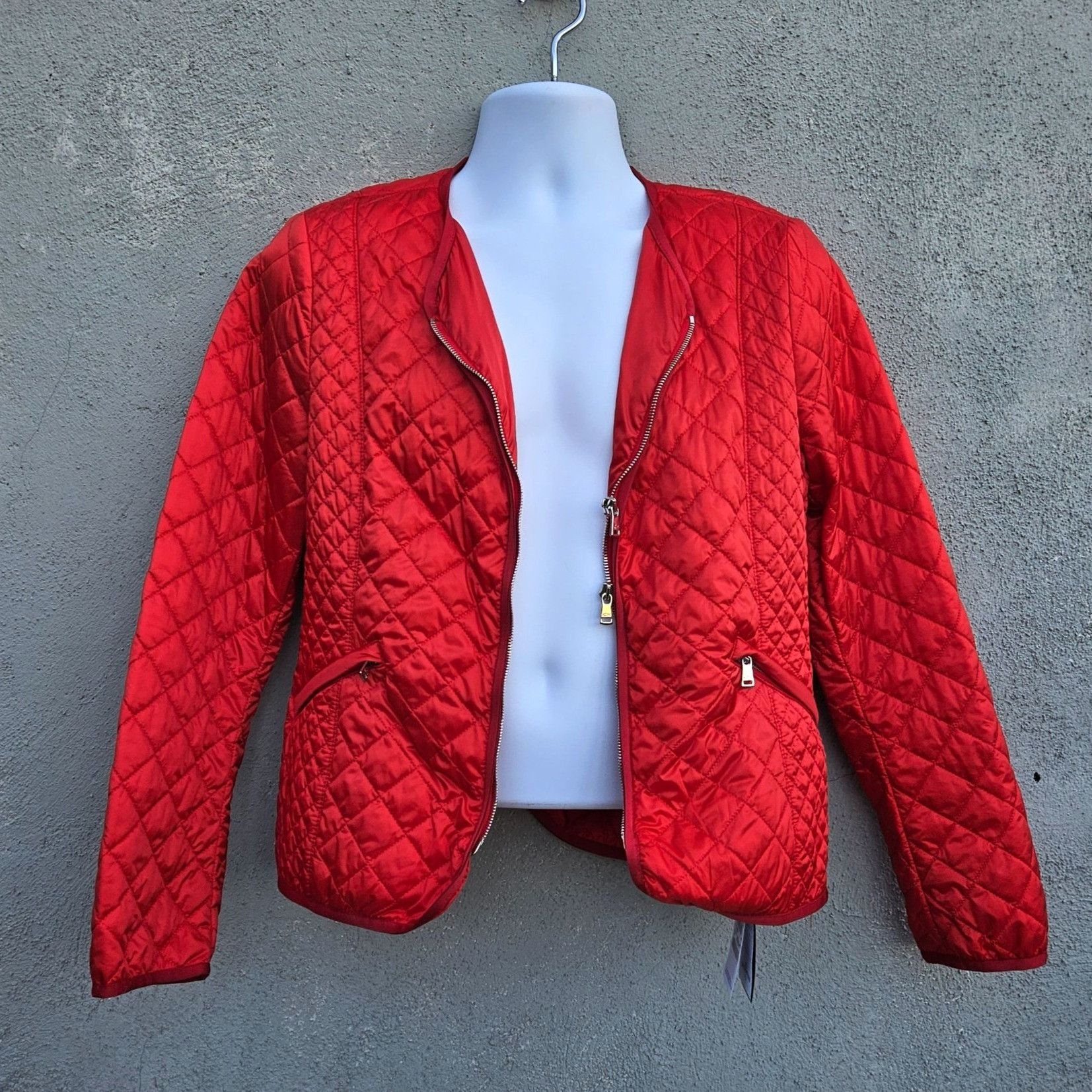 Paul & Shark Paul & Shark Men’s Red Quilted Nylon Jacket L Lightweight Zi Size US L / EU 52-54 / 3 - 1 Thumbnail