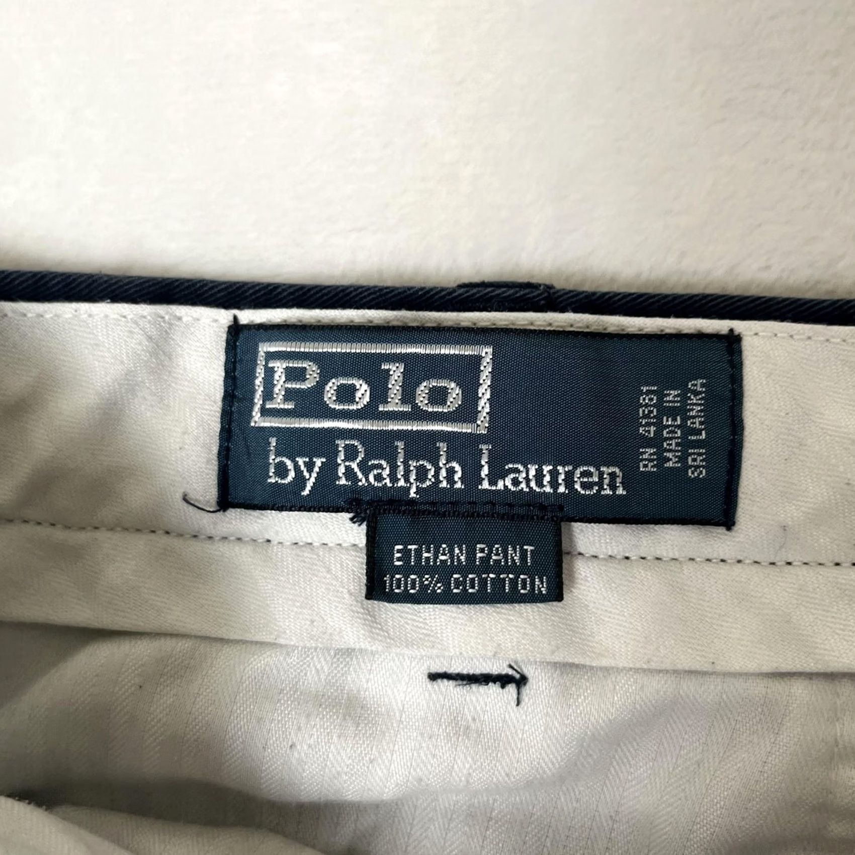 Polo Ralph Lauren Polo Ralph Lauren Ethan Pant Mens 36x32 Blue Pleated Chino Classic Fit Casual Size US M / EU 48-50 / 2 - 5 Thumbnail