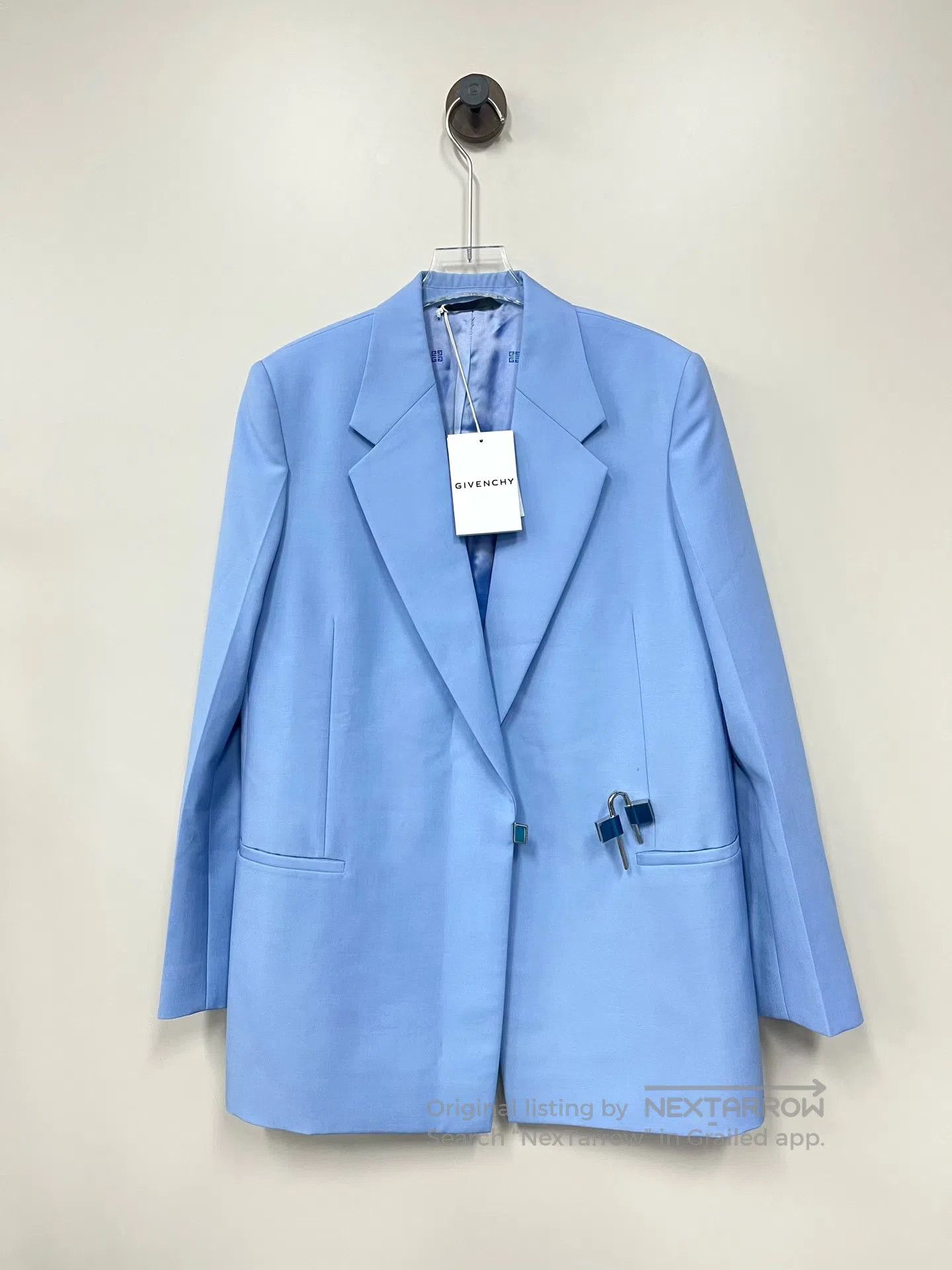 Givenchy Givenchy Blue Buckle Suit Jacket| Size XS / US 0-2 / IT 36-38 - 1 Thumbnail