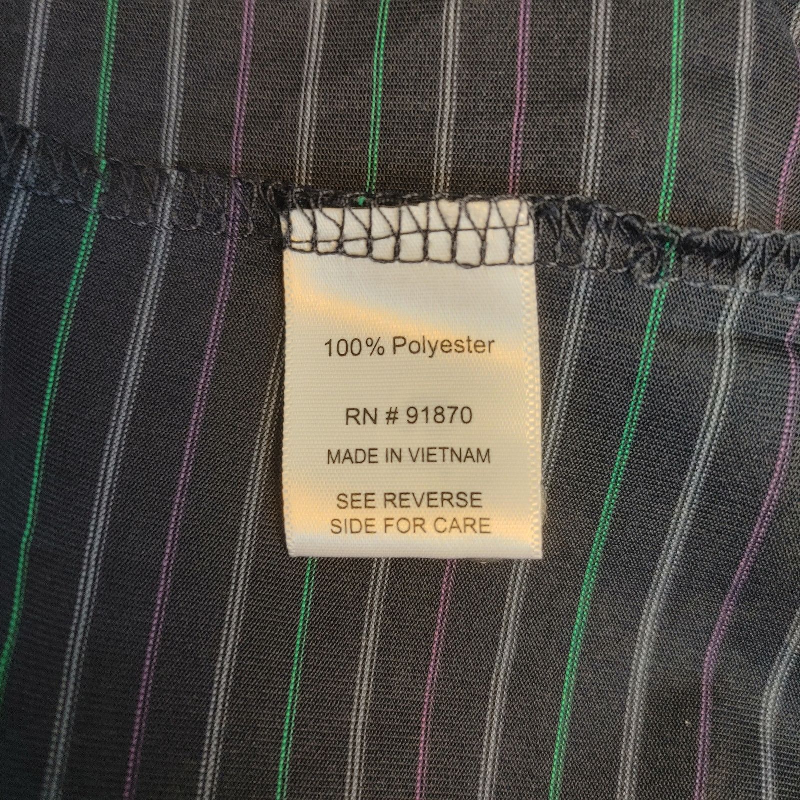 Other Tommy Amour Men's XL Blue/Green/Purple Striped Polo Shirt Size US XL / EU 56 / 4 - 4 Thumbnail