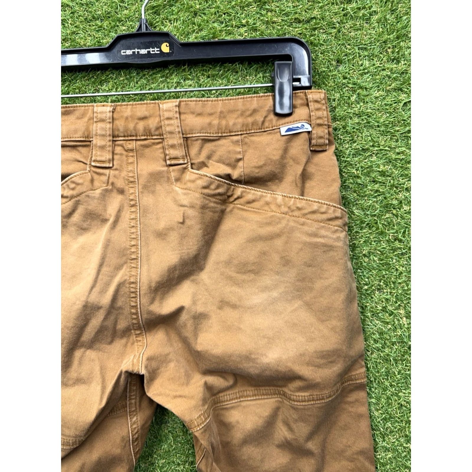 Vintage Edgevale Yonder Pants Mens 30x30 Khaki Slim Straight Work Duck Cotton Canvas USA Pants Size US 30 / EU 46 - 5 Thumbnail