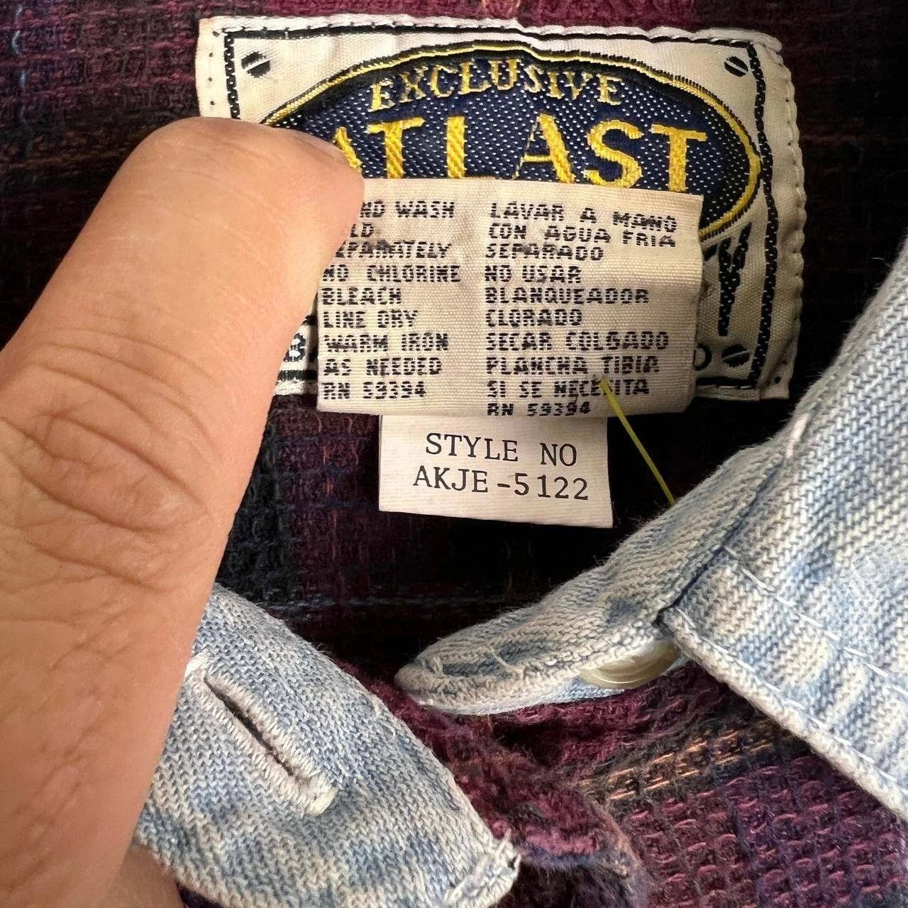 Other Vintage At Last Sportswear Co Plaid Flannel Denim Collar M Size US M / EU 48-50 / 2 - 6 Thumbnail