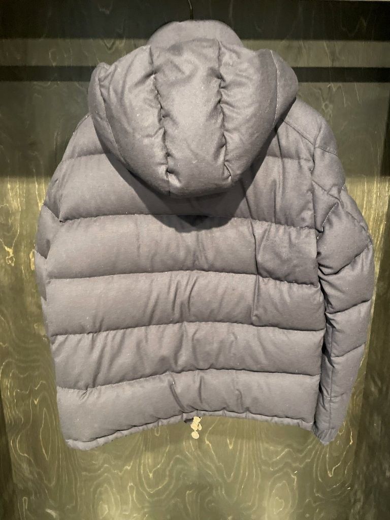 Moncler Moncler Montgenevre Hooded Wool Flannel Quilted Puffer Navy Size US L / EU 52-54 / 3 - 4 Thumbnail