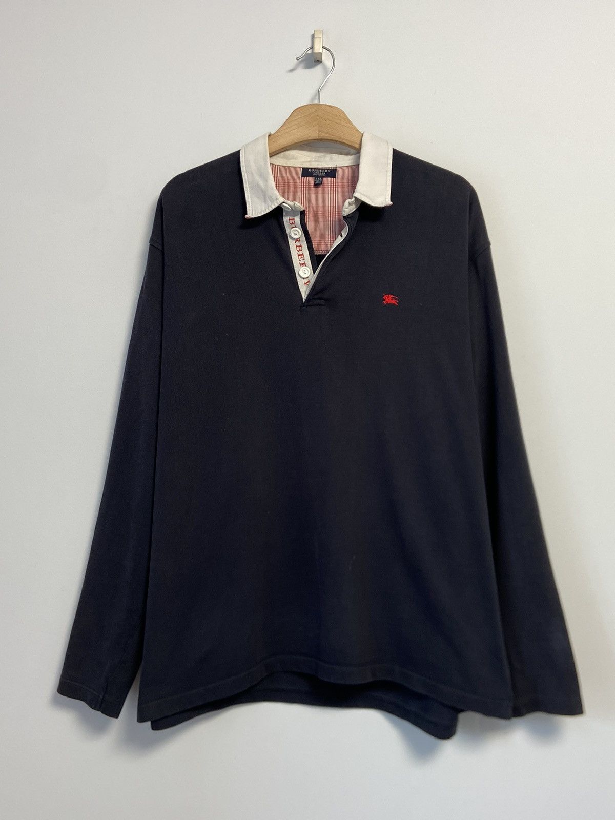Burberry Vintage Burberry Nova Check Polo Long Sleeve Shirt Size US XXL / EU 58 / 5 - 1 Thumbnail