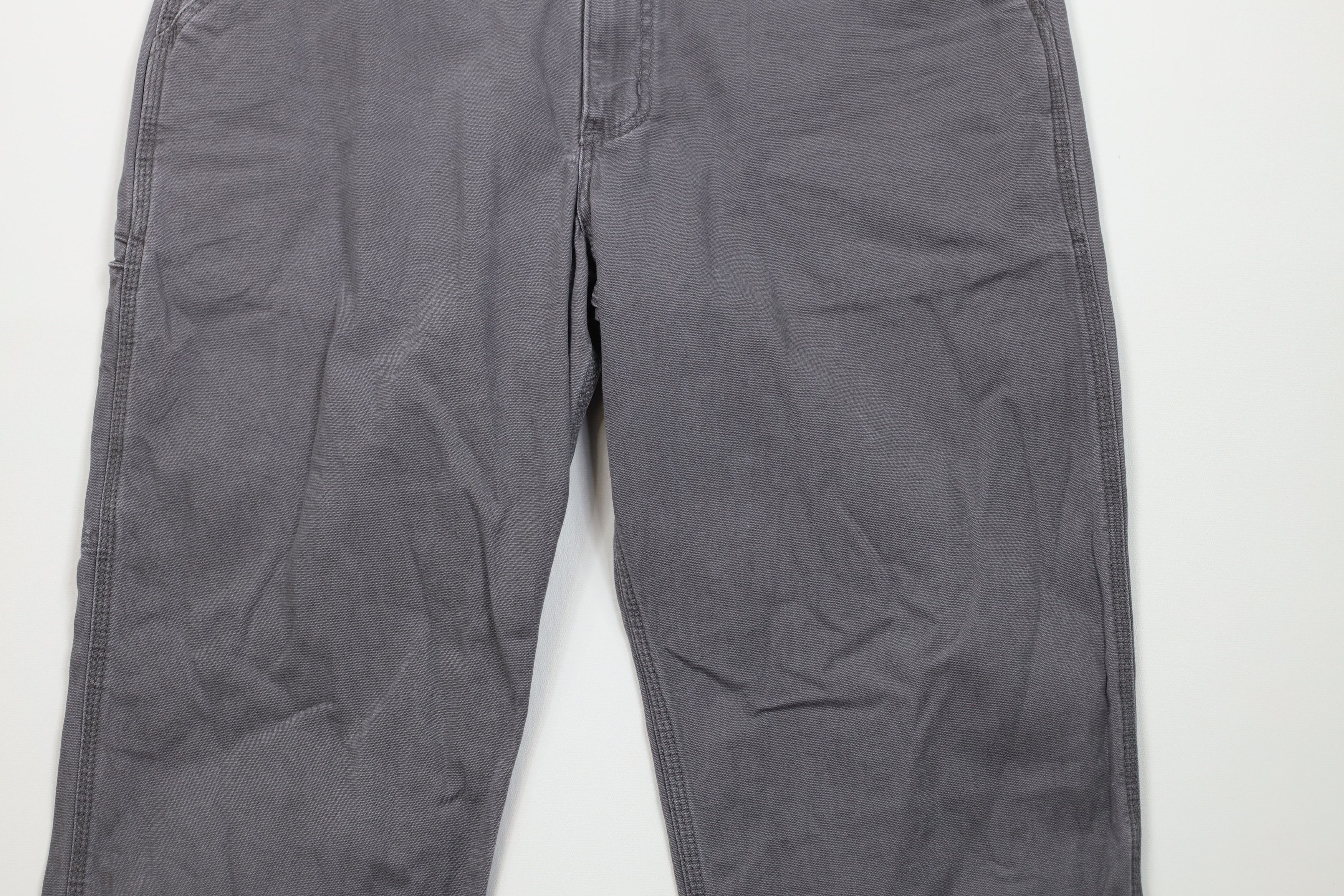Carhartt Vintage Y2K Carhartt Wide Leg Canvas Dungaree Pants Gray Size US 36 / EU 52 - 3 Thumbnail