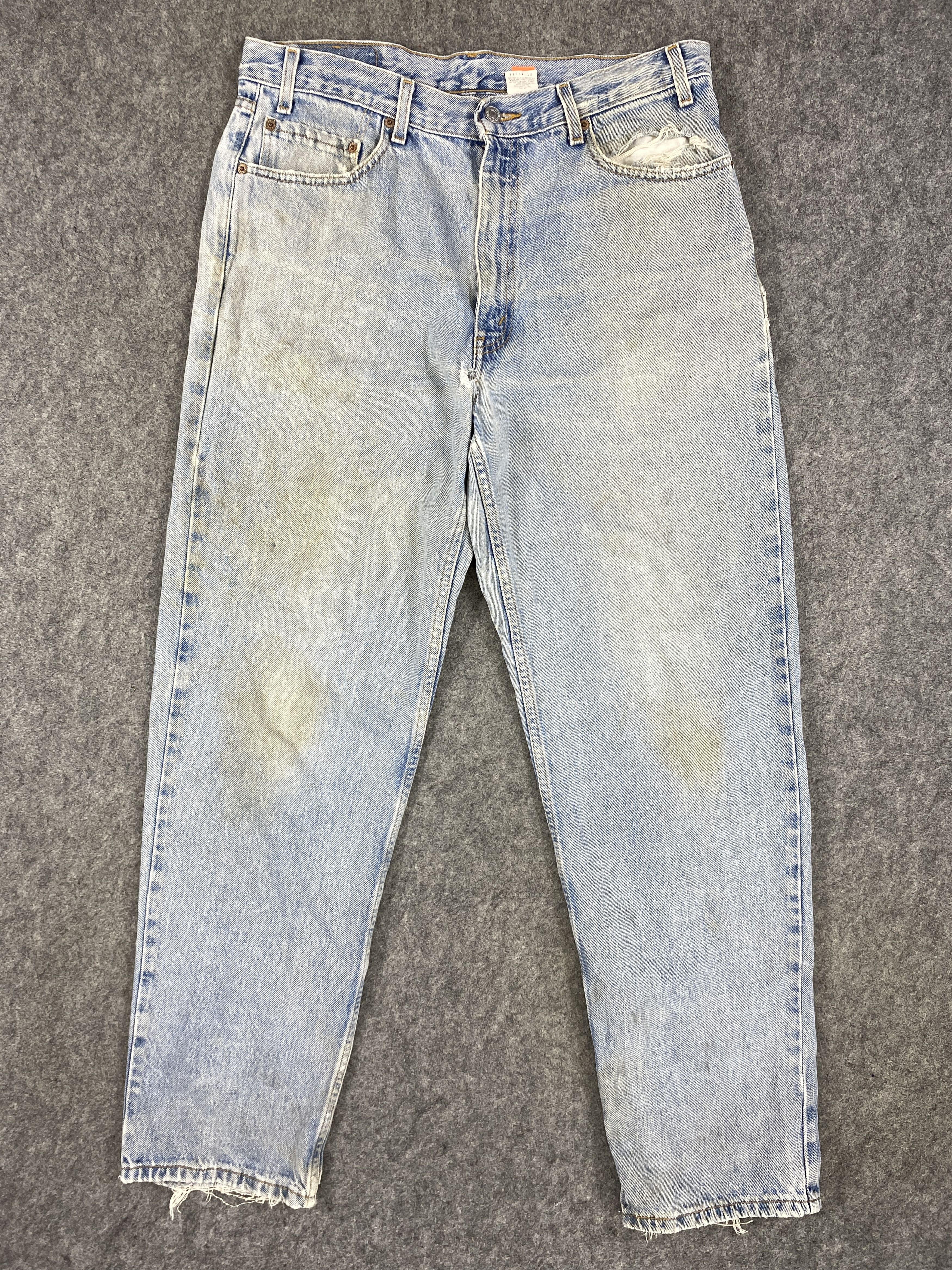 Levi's Light Blue Wash Vintage Levi's 550 34x31.5 Denim -SJ023 Size US 34 / EU 50 - 1 Thumbnail