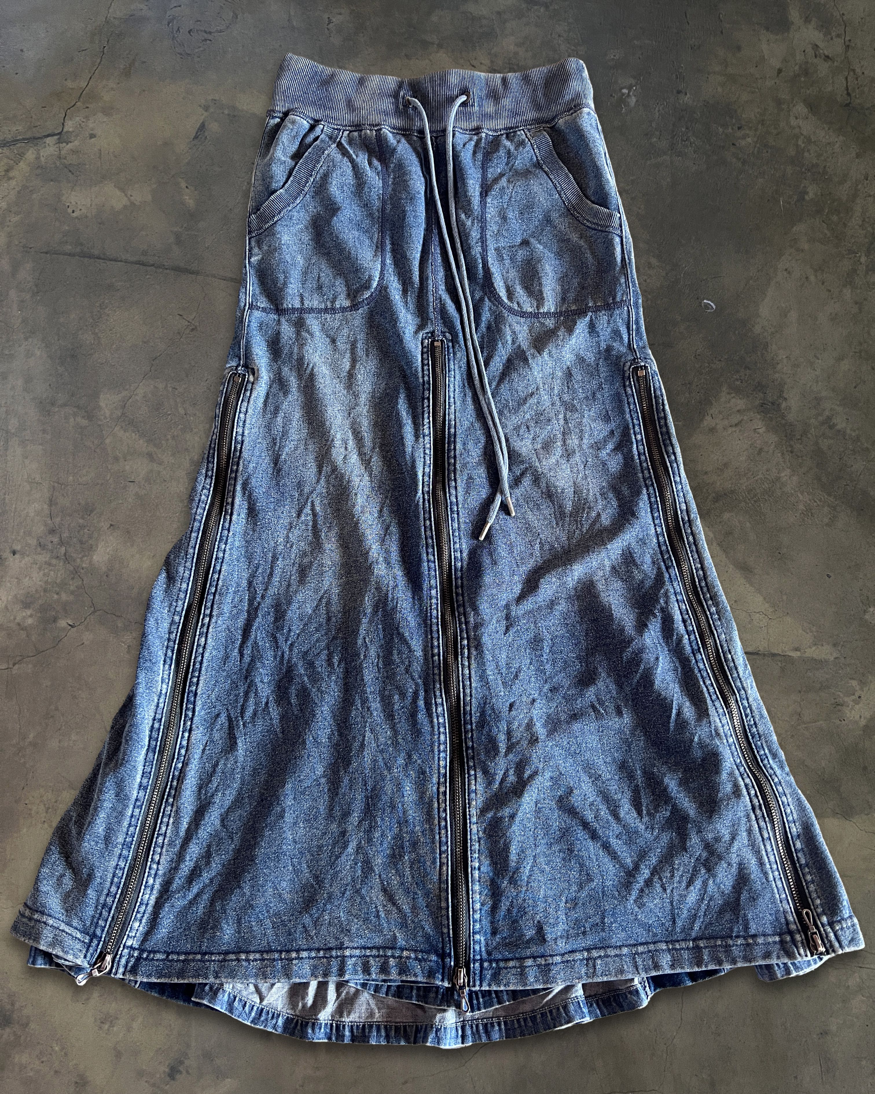 GOA DENIM GIMMICK ZIP SKIRT