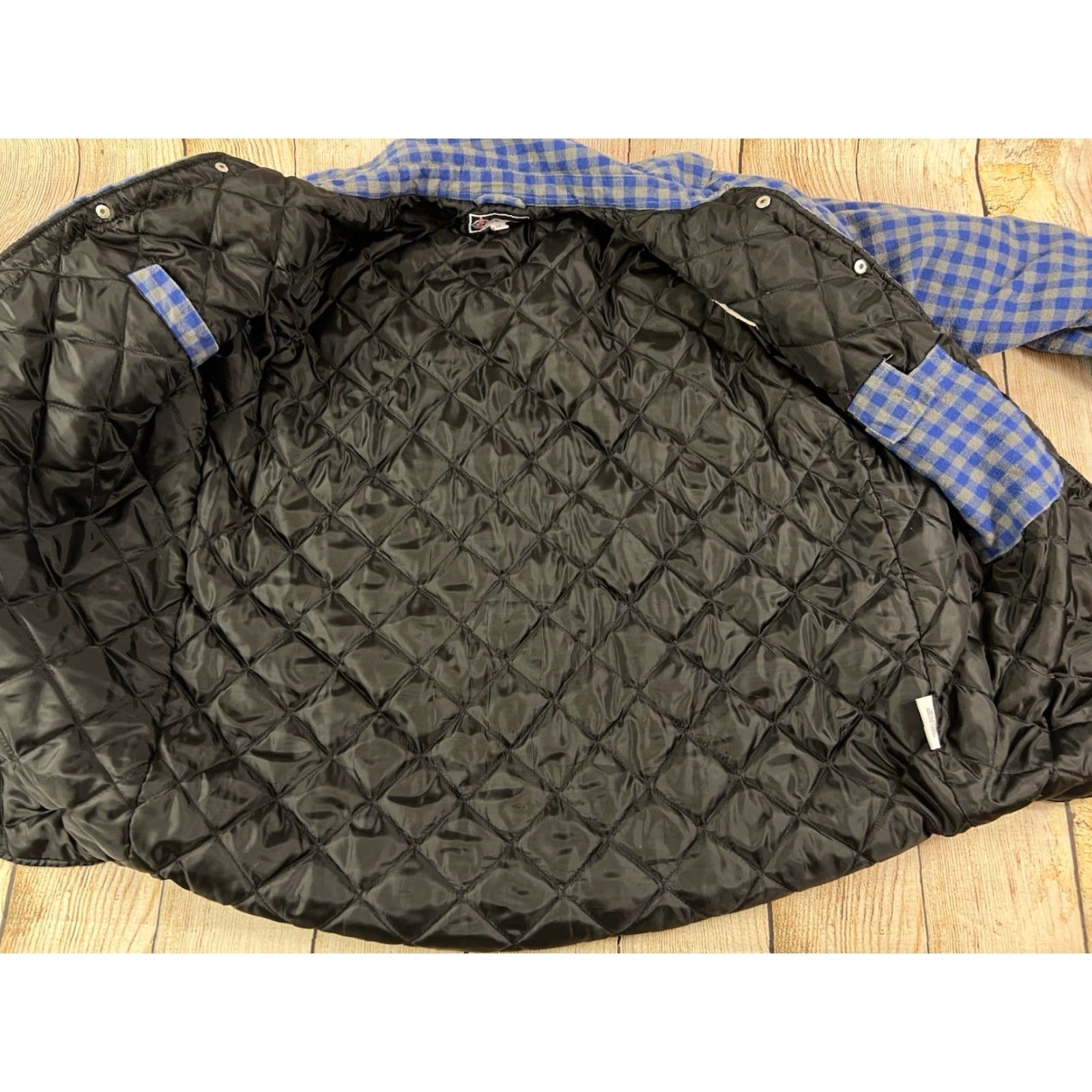 Vintage VINTAGE Ground Force Jacket M Blue Flannel Quilted Snap Cotton Polyester Manitoba Canada Lodge Outdoor Classic M Mens Size US M / EU 48-50 / 2 - 6 Thumbnail