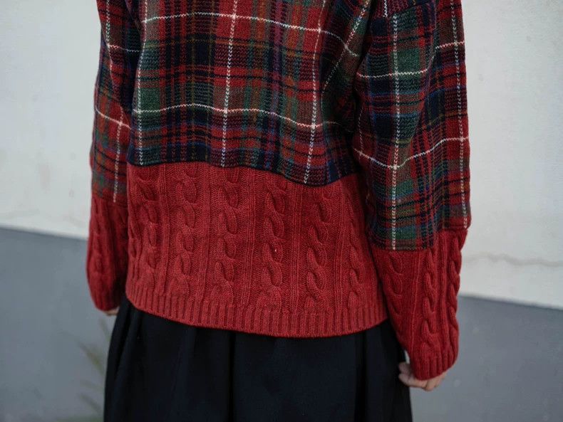 Kenzo KENZO Red checkered knit sweater Size M / US 6-8 / IT 42-44 - 6 Thumbnail