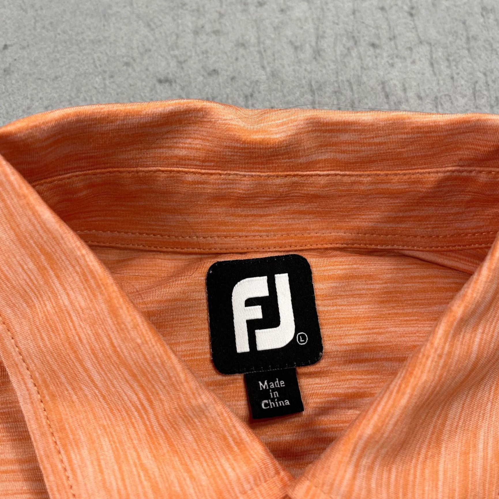 Footjoy FootJoy Polo Shirt Mens Large Orange Logo Embroidered Performance Golf Jersey Shirt Size US L / EU 52-54 / 3 - 3 Thumbnail