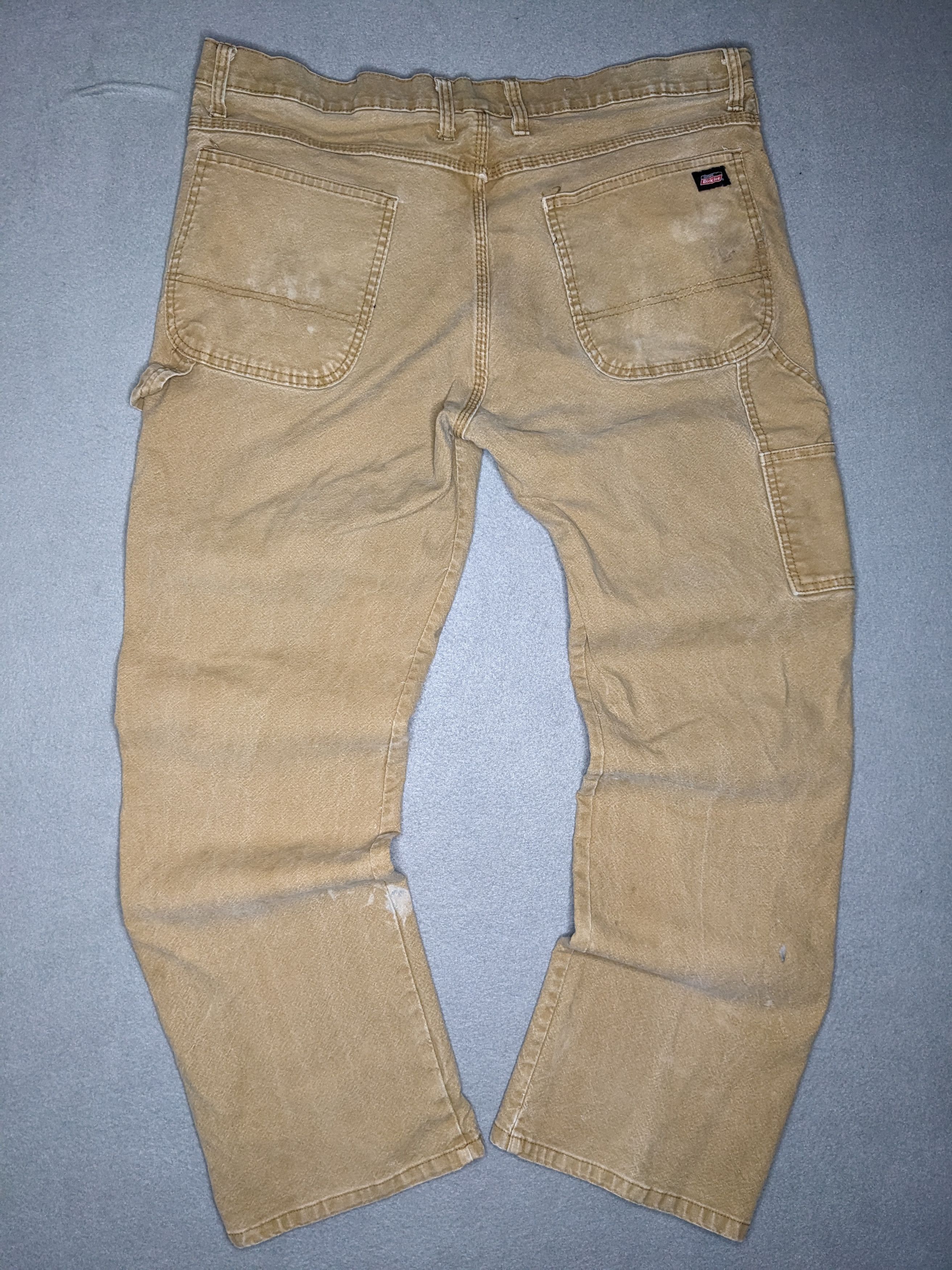 Dickies Dickies Carpenter Pants 38x30 Canvas Beige Distressed Faded Size US 38 / EU 54 - 2 Thumbnail