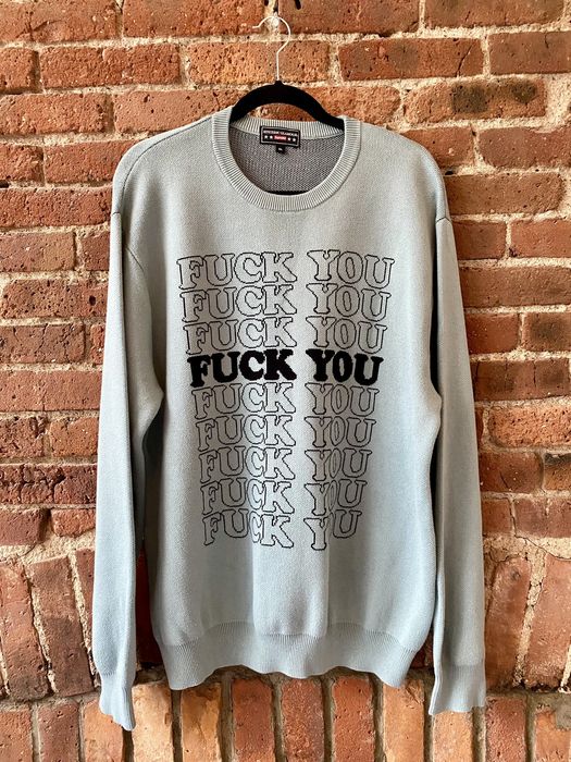 Supreme Supreme Hysteric Glamour Fuck You Sweater | Grailed