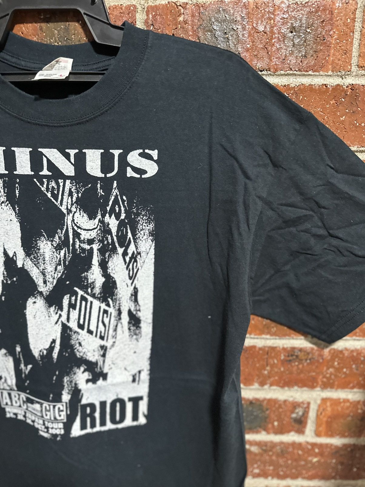 Band Tees Vintage Minus Riot Police Tour Japan Faded Tee Size US L / EU 52-54 / 3 - 7 Thumbnail