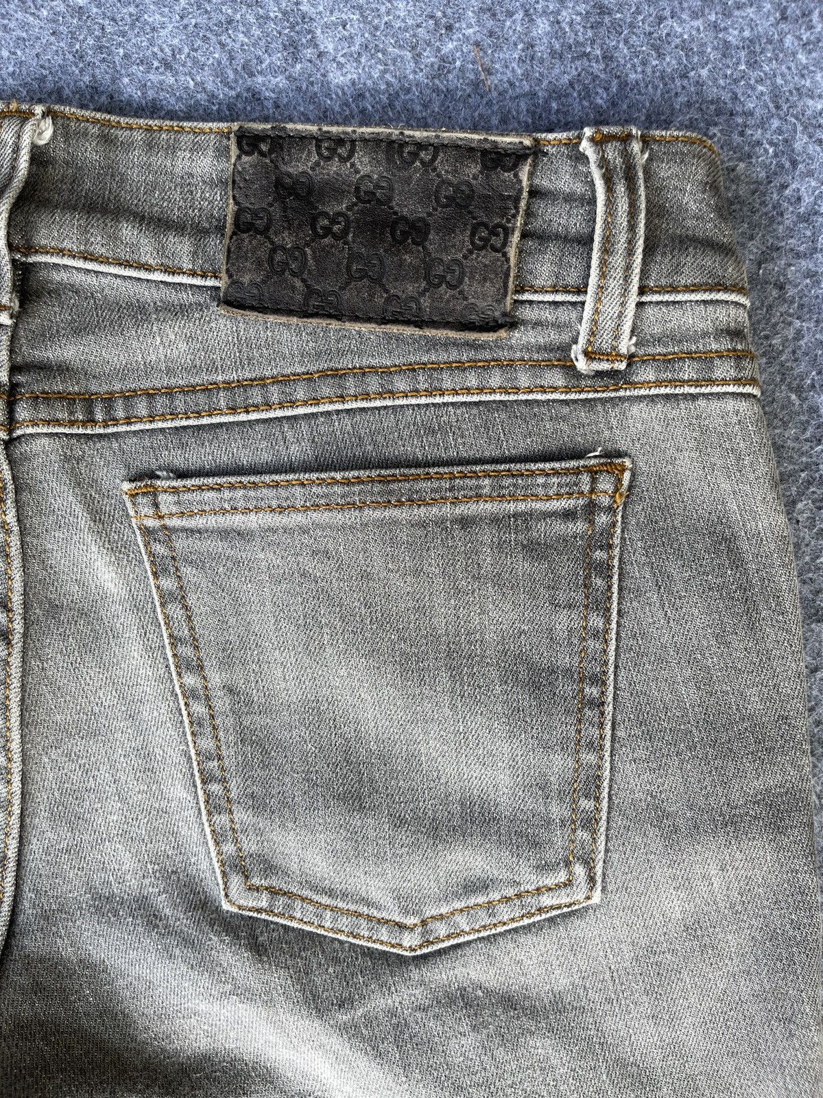 Gucci Vintage🔥Gucci🔥Flared Elastane Denim Y2k Size 29" - 3 Thumbnail