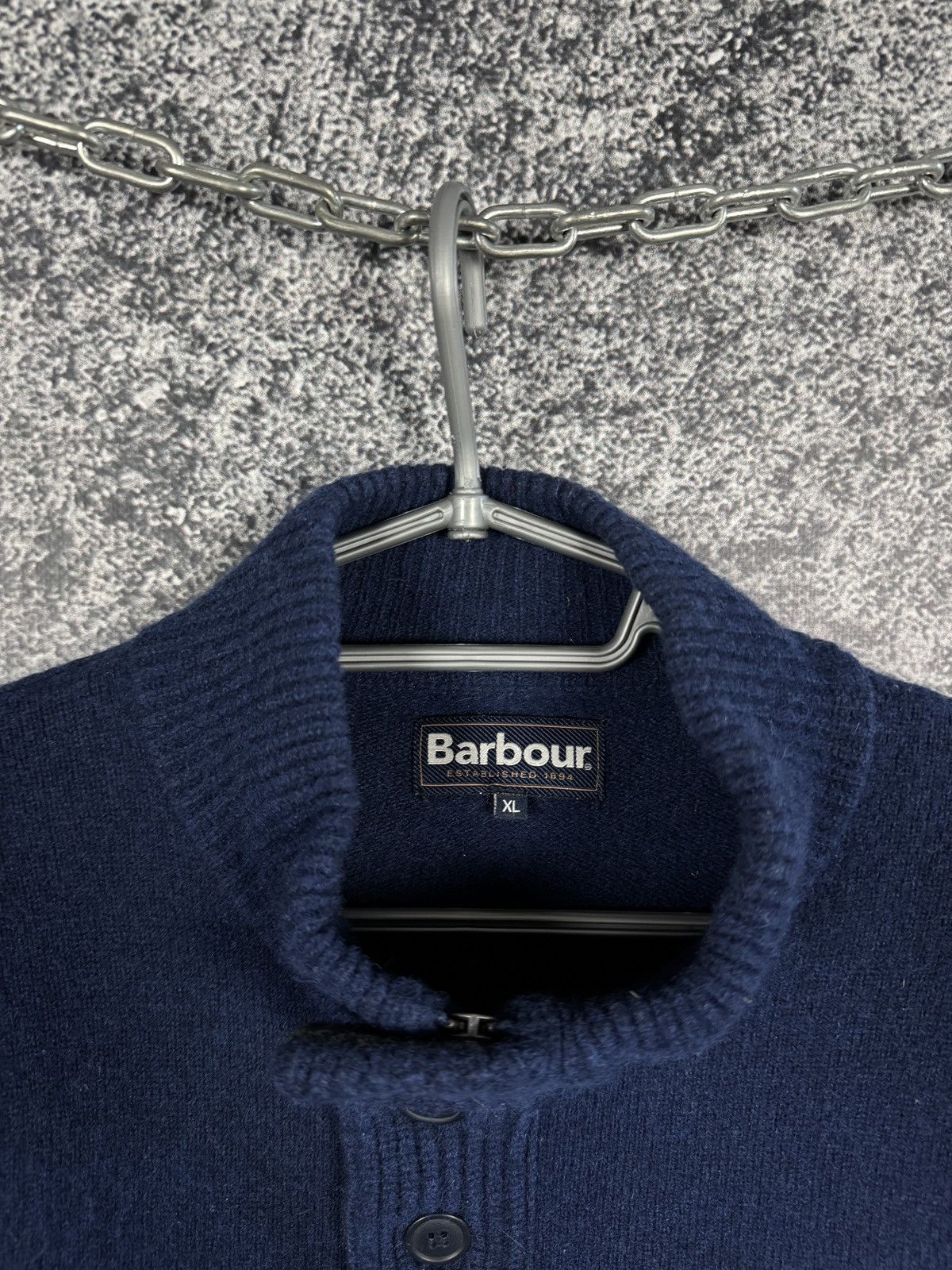 Barbour Barbour Wool Knit Sweater 1/4 Zip Button Pullover Size XL Size US XL / EU 56 / 4 - 8 Thumbnail