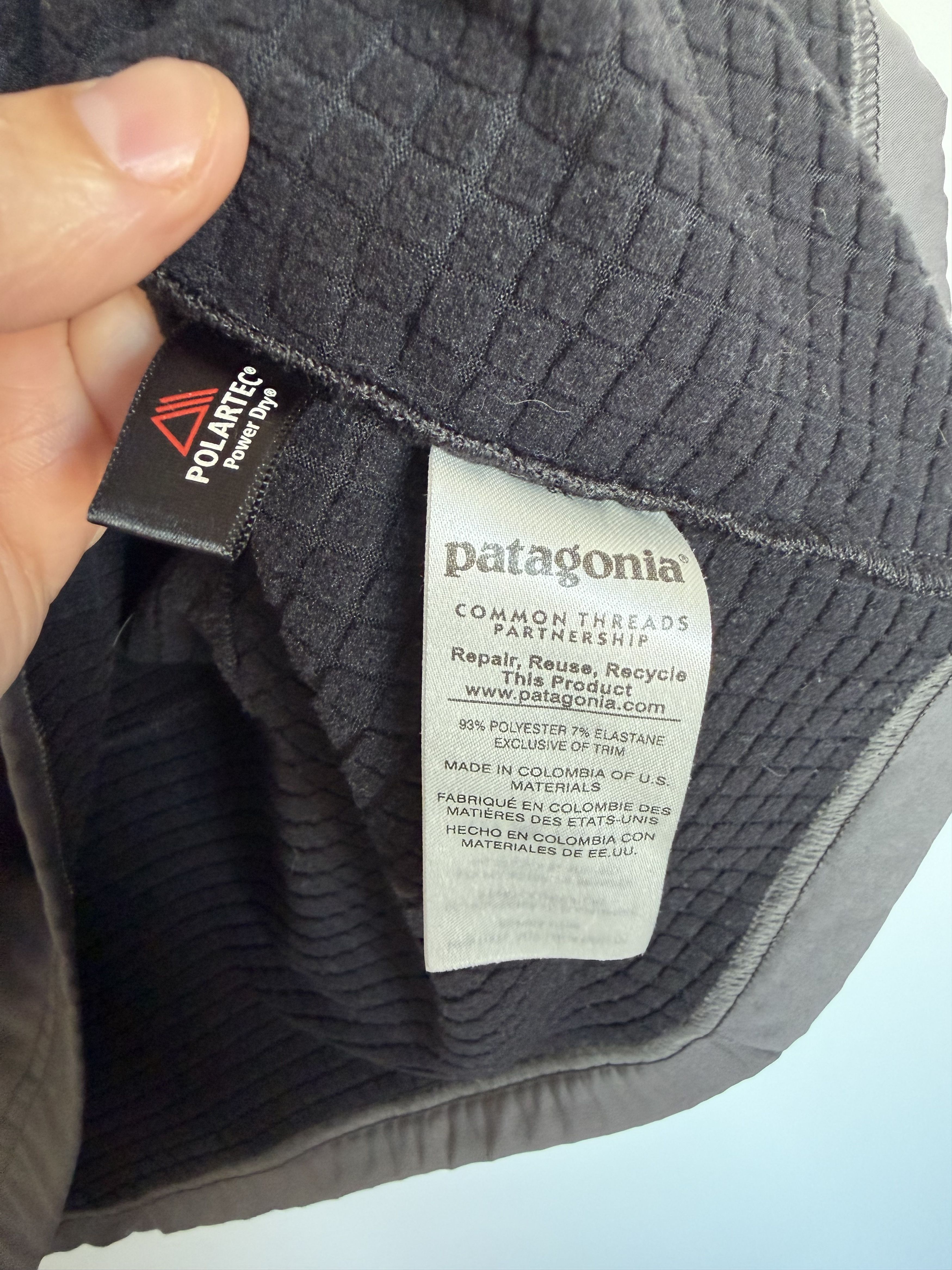 Patagonia Patagonia Polartec Power Dry Pullover Jacket Grey Black XL Size US XL / EU 56 / 4 - 5 Thumbnail