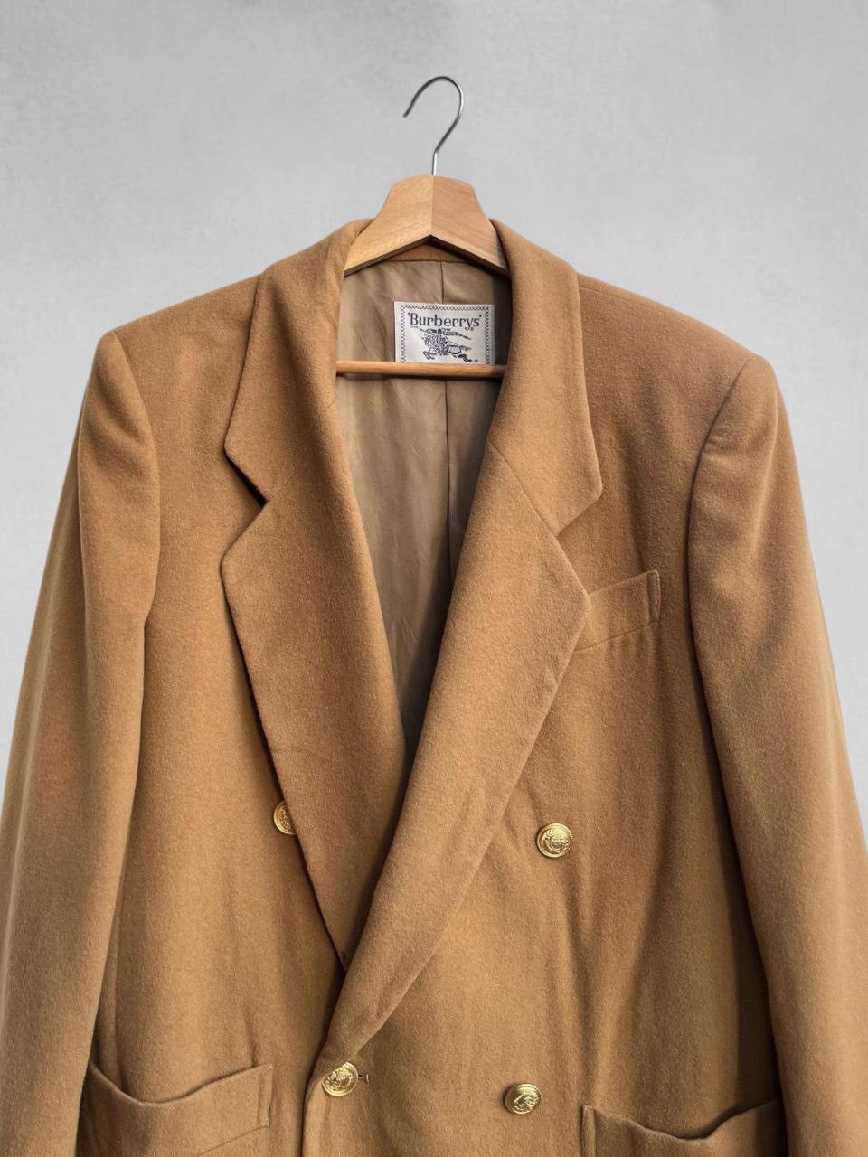 Burberry Vintage Burberrys Gold Tone Buttons Wool Jacket Size L / US 10 / IT 46 - 9 Thumbnail