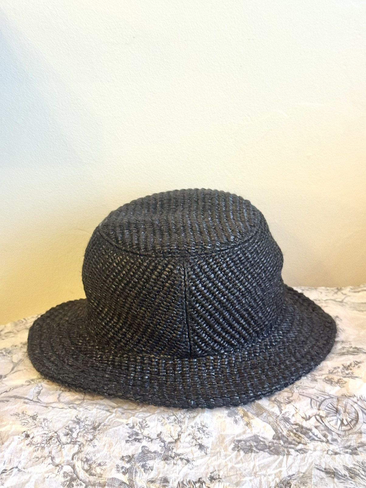 Givenchy givenchy bucket hat in woven black coated paper 57 Size ONE SIZE - 8 Thumbnail
