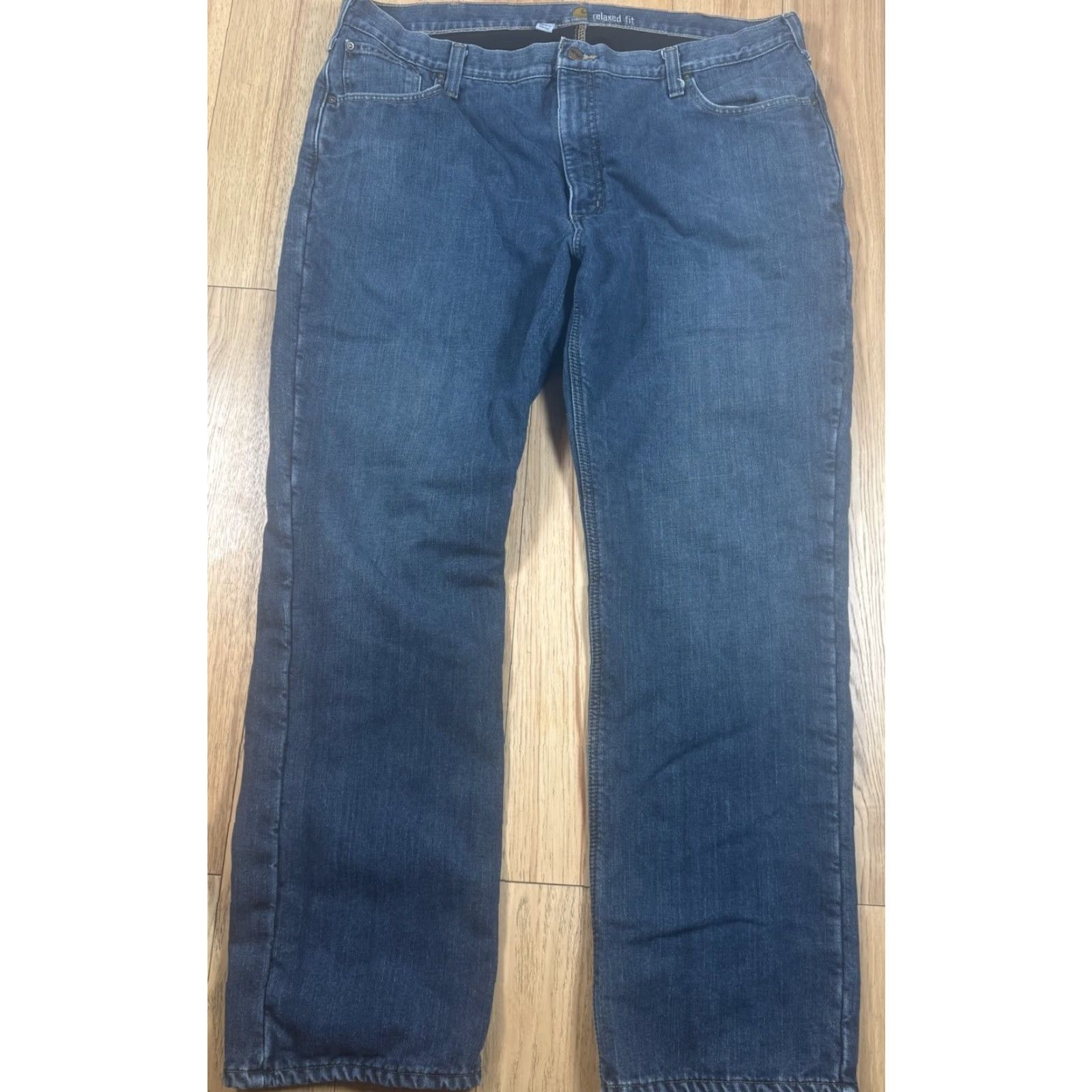 Carhartt VINTAGE Carhartt Jeans Denim Lined Quilted Quilt 40x34 Medium Blue Straight Mens Y2K Regular Inseam 34 Accessories: None Size US 40 / EU 56 - 3 Thumbnail