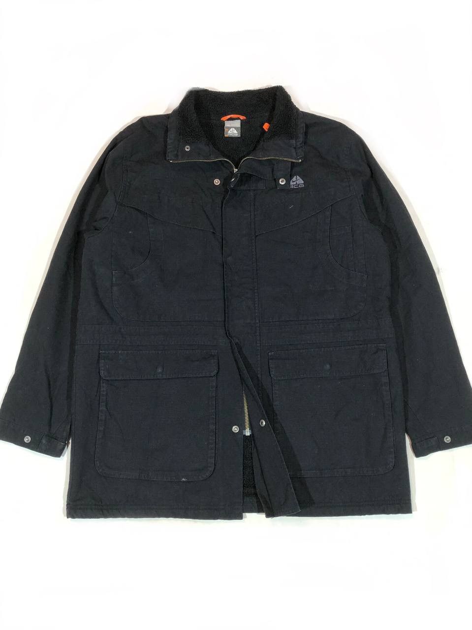 Nike ACG × Vintage NIKE ACG Vintage Sherpa Jacket Black Size US XL / EU 56 / 4 - 1 Thumbnail