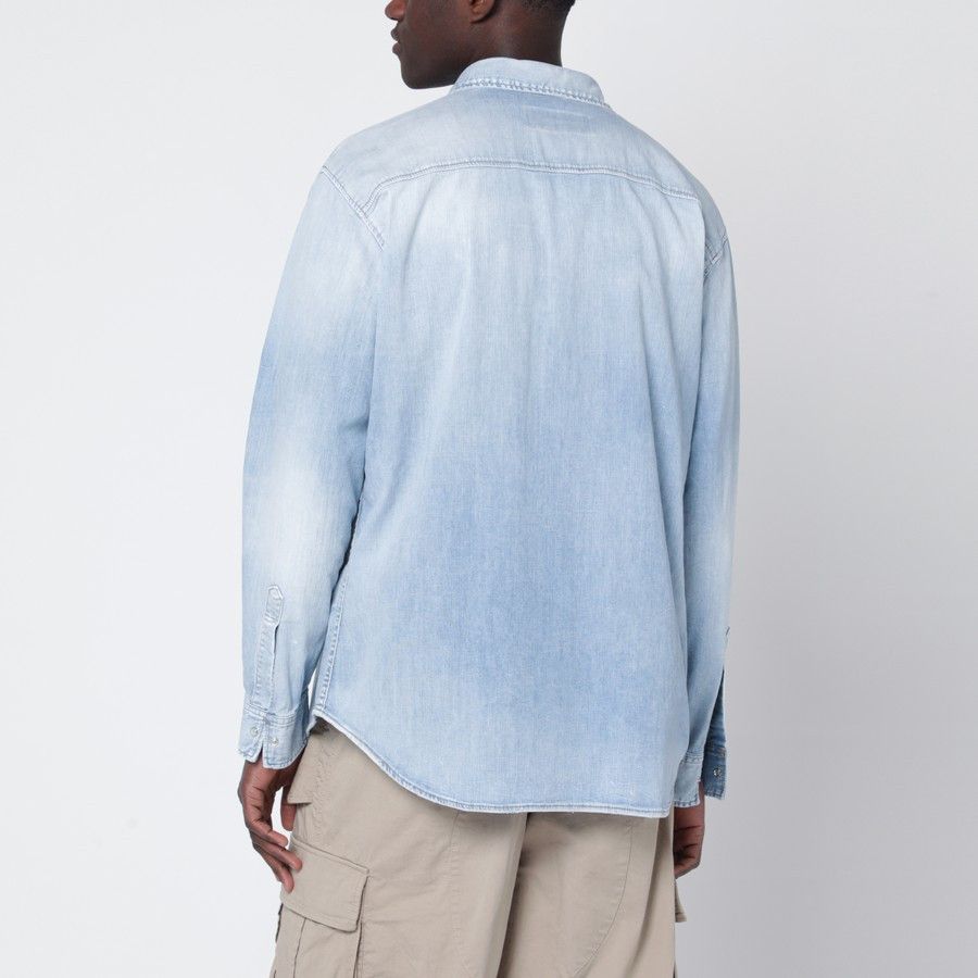 Dsquared2 o1d2blof0226 Denim Shirt in Light Blue Size US M / EU 48-50 / 2 - 3 Thumbnail