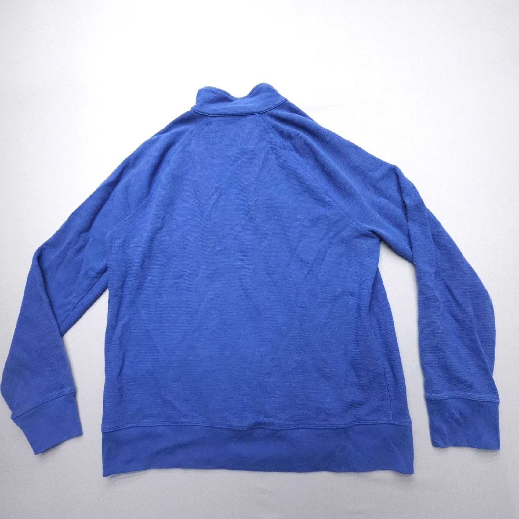 Banana Republic Banana Republic Pullover Sweater Mens XL Blue Kangaroo Pocket Mock Neck Button Shirt? Size US XL / EU 56 / 4 - 2 Thumbnail