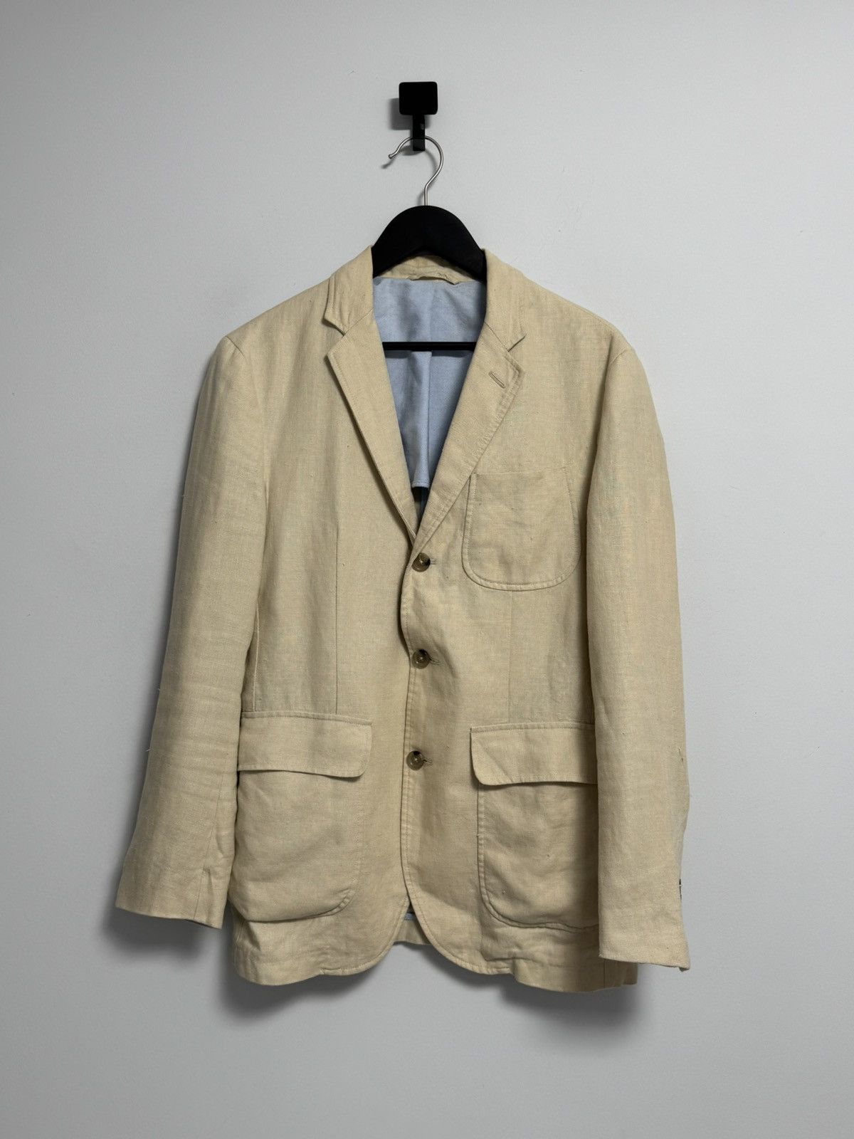 Polo Ralph Lauren Polo Ralph Lauren Blazer Beige Luxury Vintage Size 40R - 1 Thumbnail