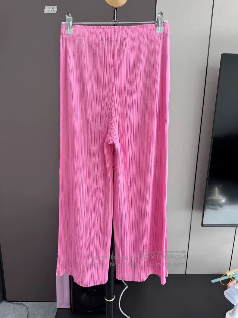 Issey Miyake Issey Miyake Pink Straight Trousers Size 25" / US 0 / IT 36 - 3 Thumbnail