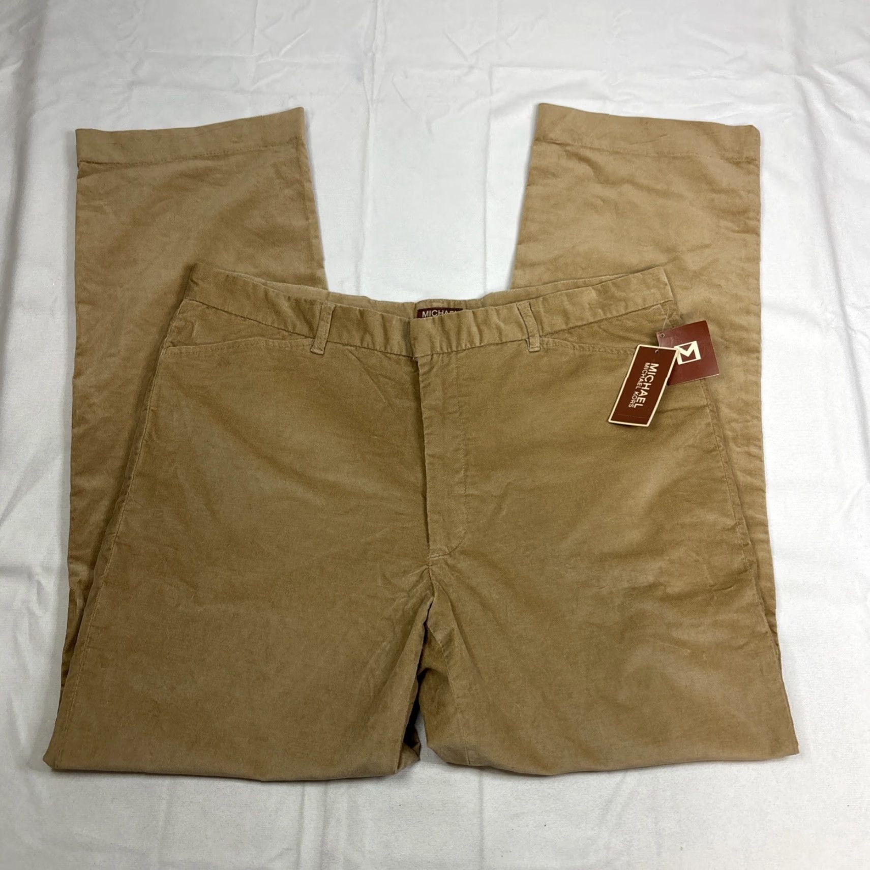 Michael Kors NWT Michael Kors Performance 04 Fall Dress Pants Mens 38 Camel Classic Fit NEW Size US 38 / EU 54 - 3 Thumbnail