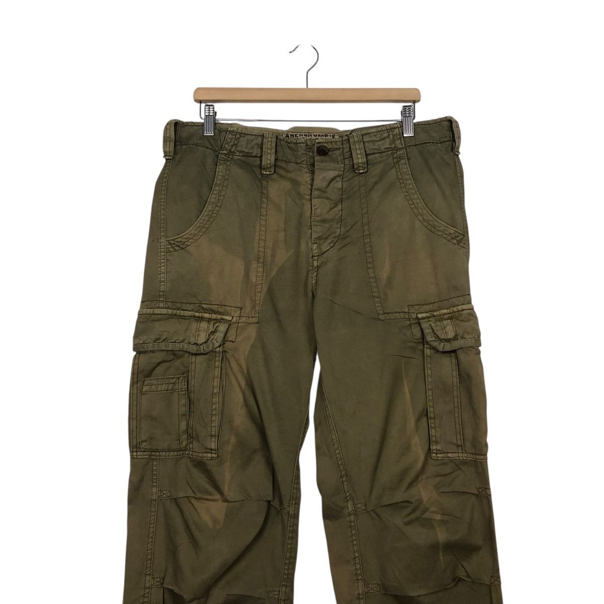 Japanese Brand 🔥TACTICAL PARACHUTE BIKER PANTS UTILITY MULTI POCKET ABECROM Size US 34 / EU 50 - 4 Thumbnail