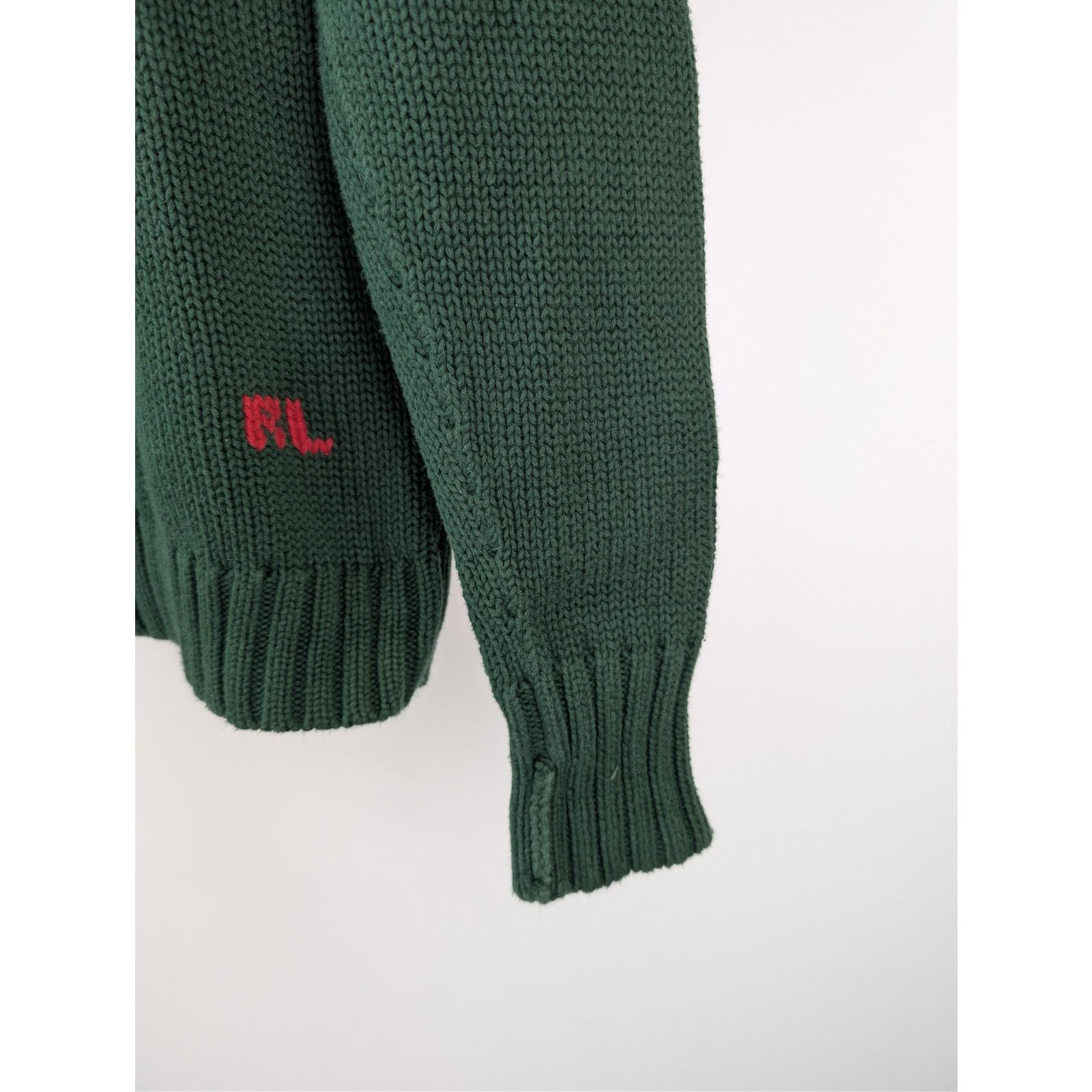 Ralph Lauren o1rshd1 CC20 flag intarsia knit sweater in Green Size US S / EU 44-46 / 1 - 5 Thumbnail